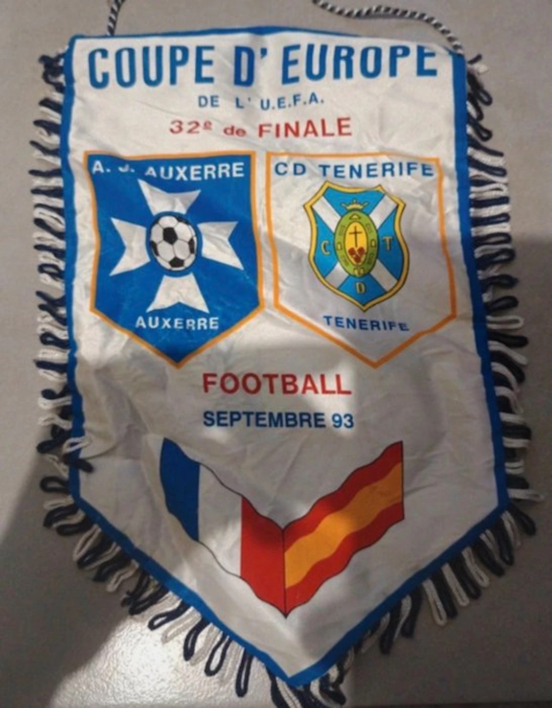 AJ Auxerre - Coppa UEFA - 1993 - Pennant