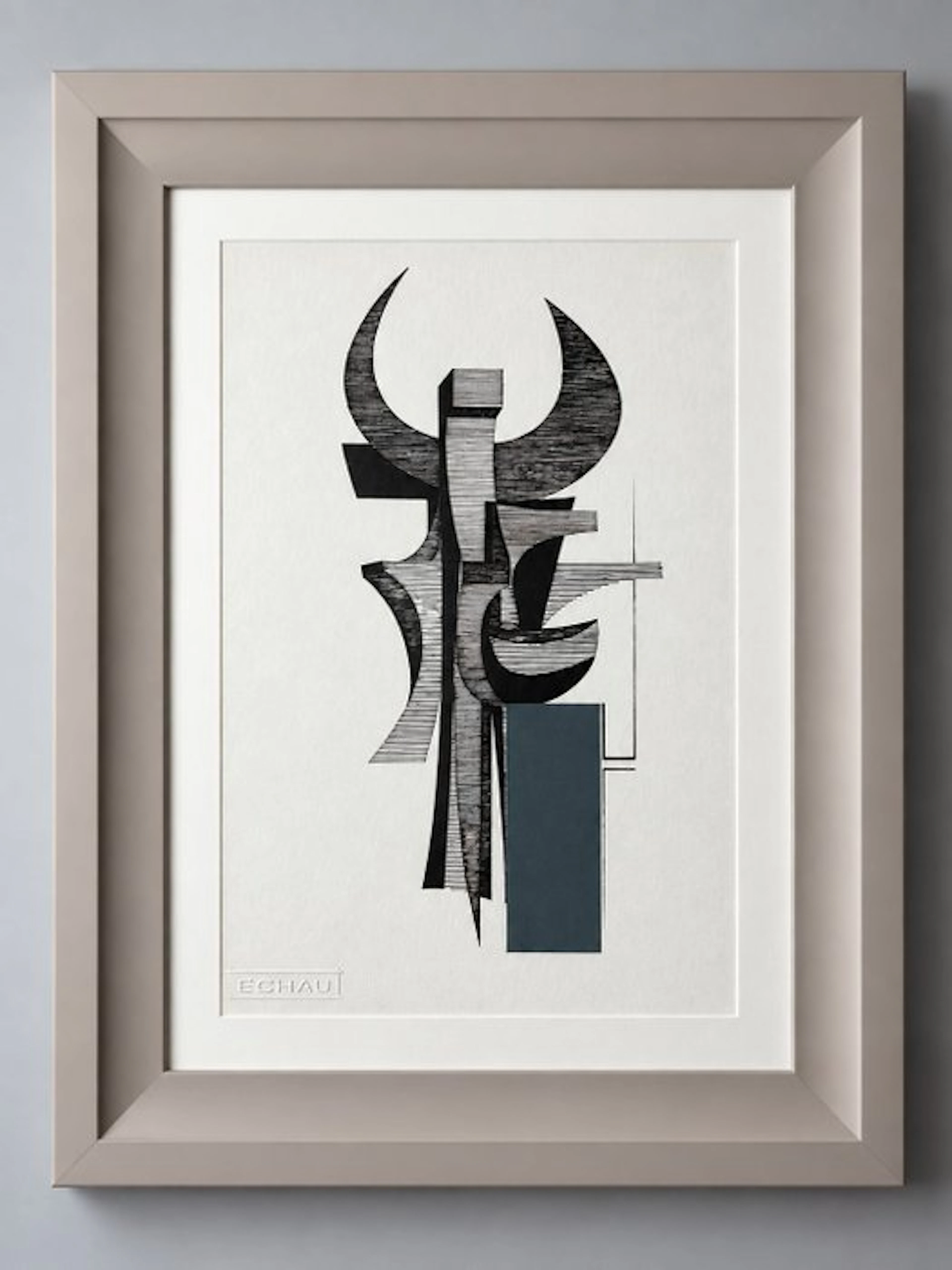 Eugène Eechaut (1928-2019) - Abstract ink composition