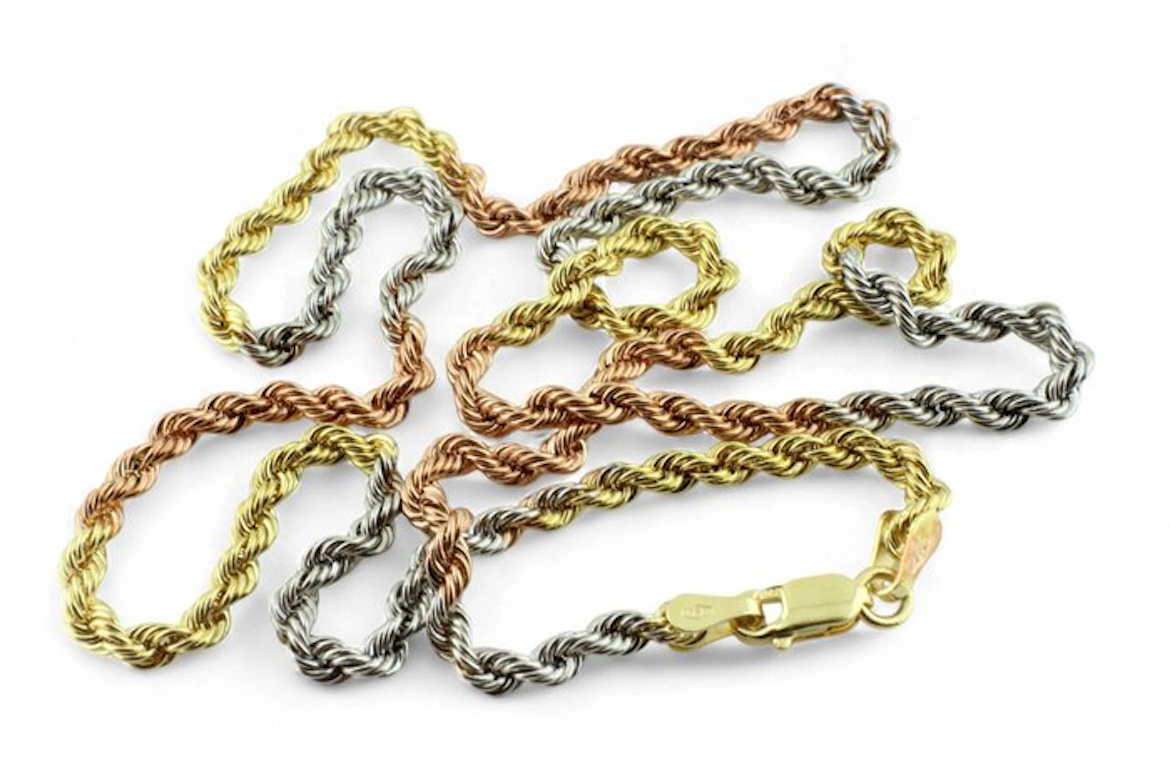 Necklace - 18 kt. Yellow gold, White gold, Rose gold