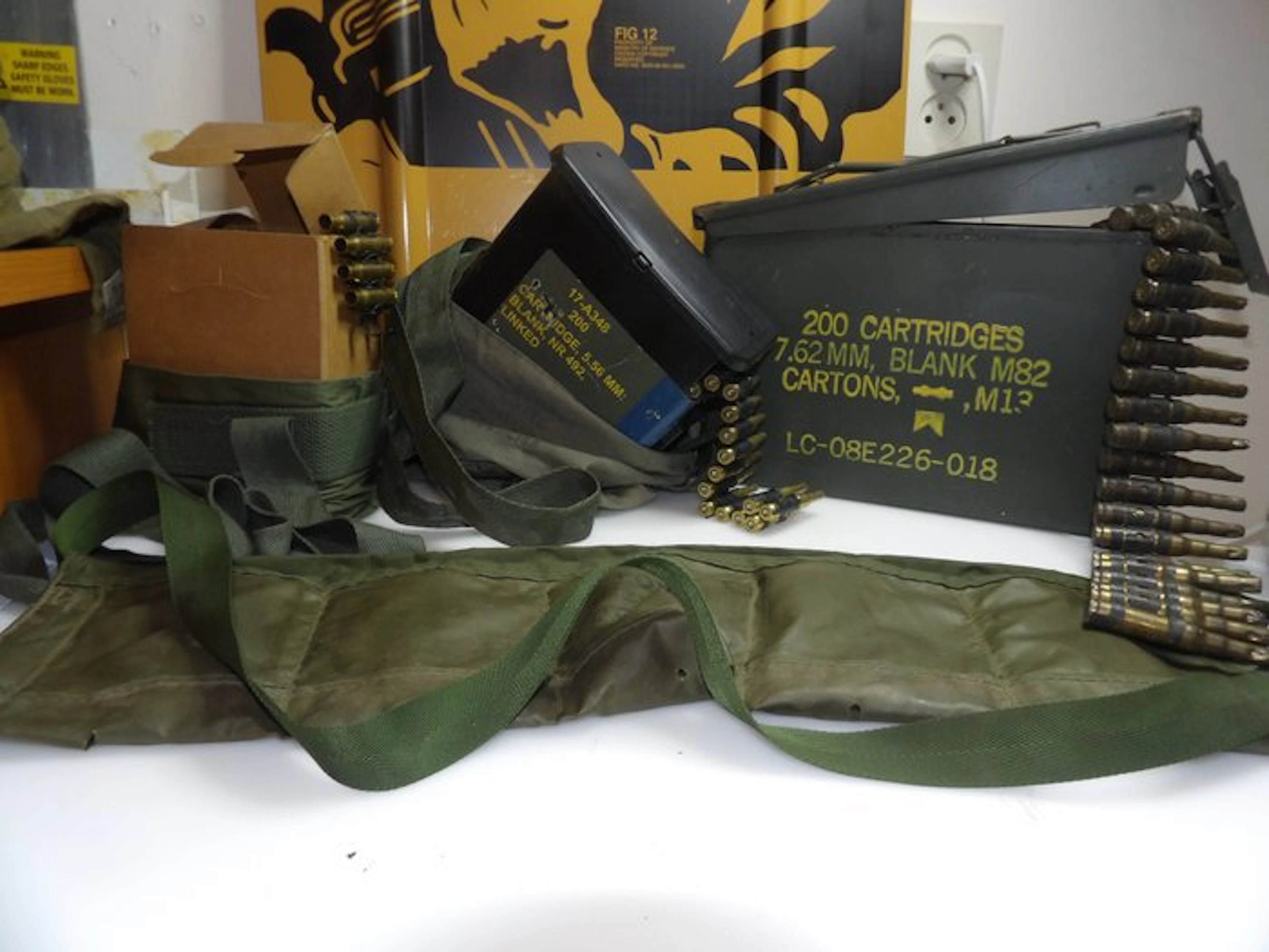Netherlands/UK ammunition boxes/bandoliers