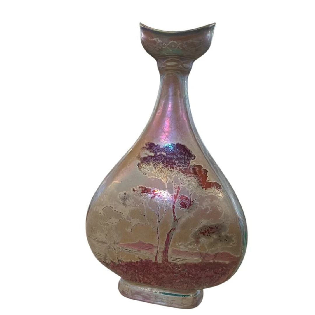 Clément Massier - Vase - Pottery - Golfe-Juan, Art Nouveau - Height 42 cm
