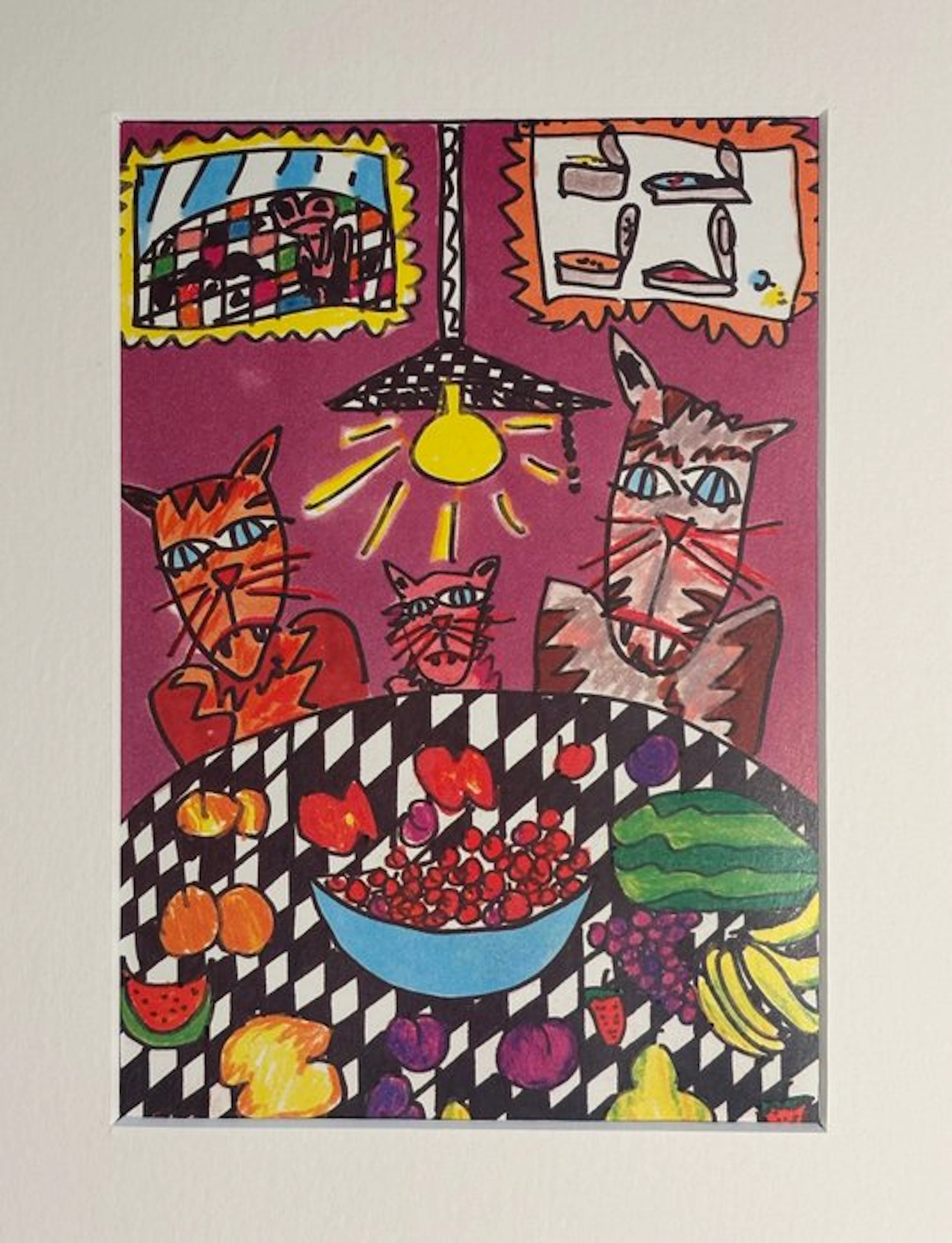 James Rizzi (1950-2011) - Cats don't like fruit