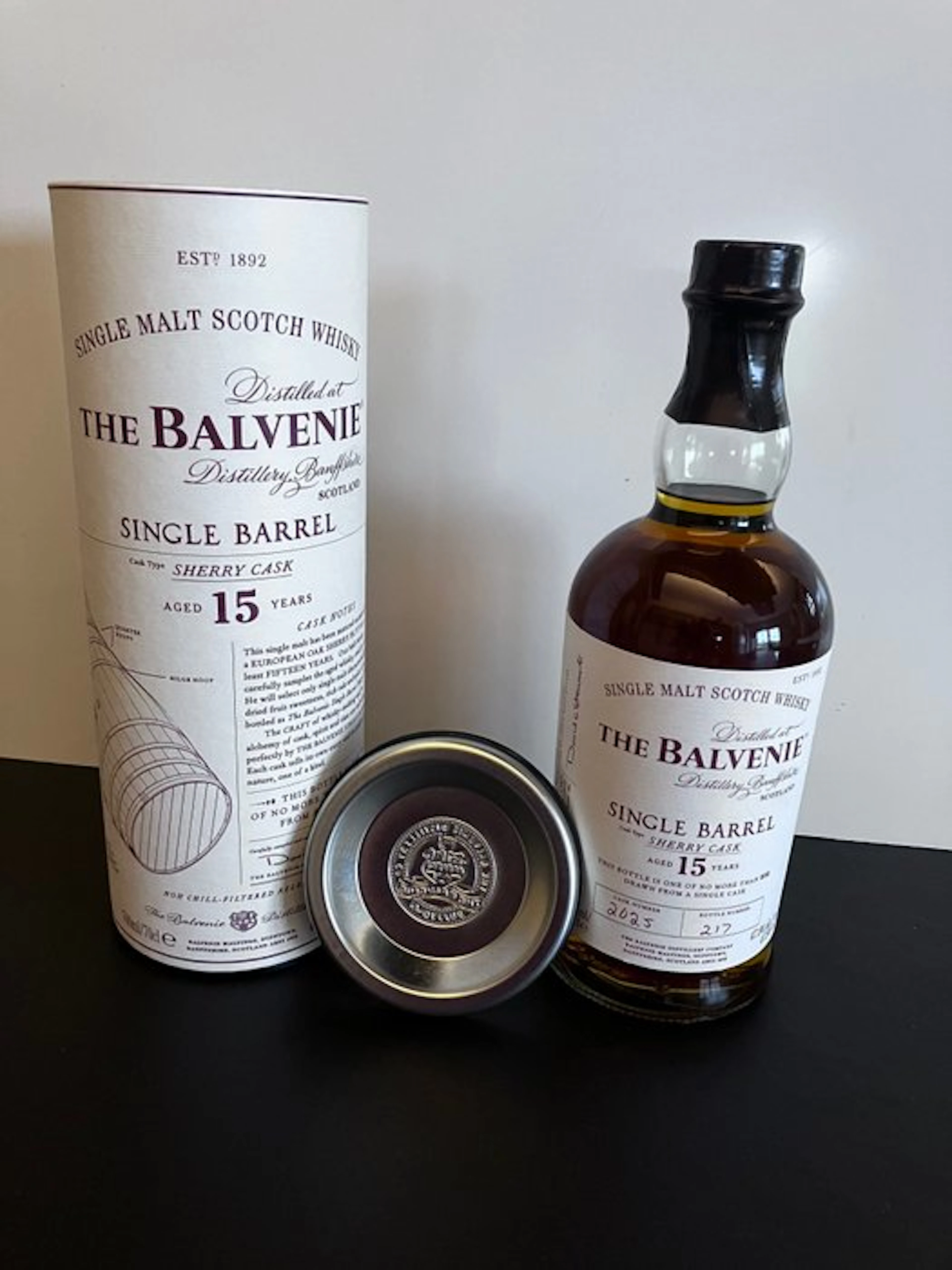 Balvenie 15 years old Single Barrel Sherry Cask no. 2025 - 70cl