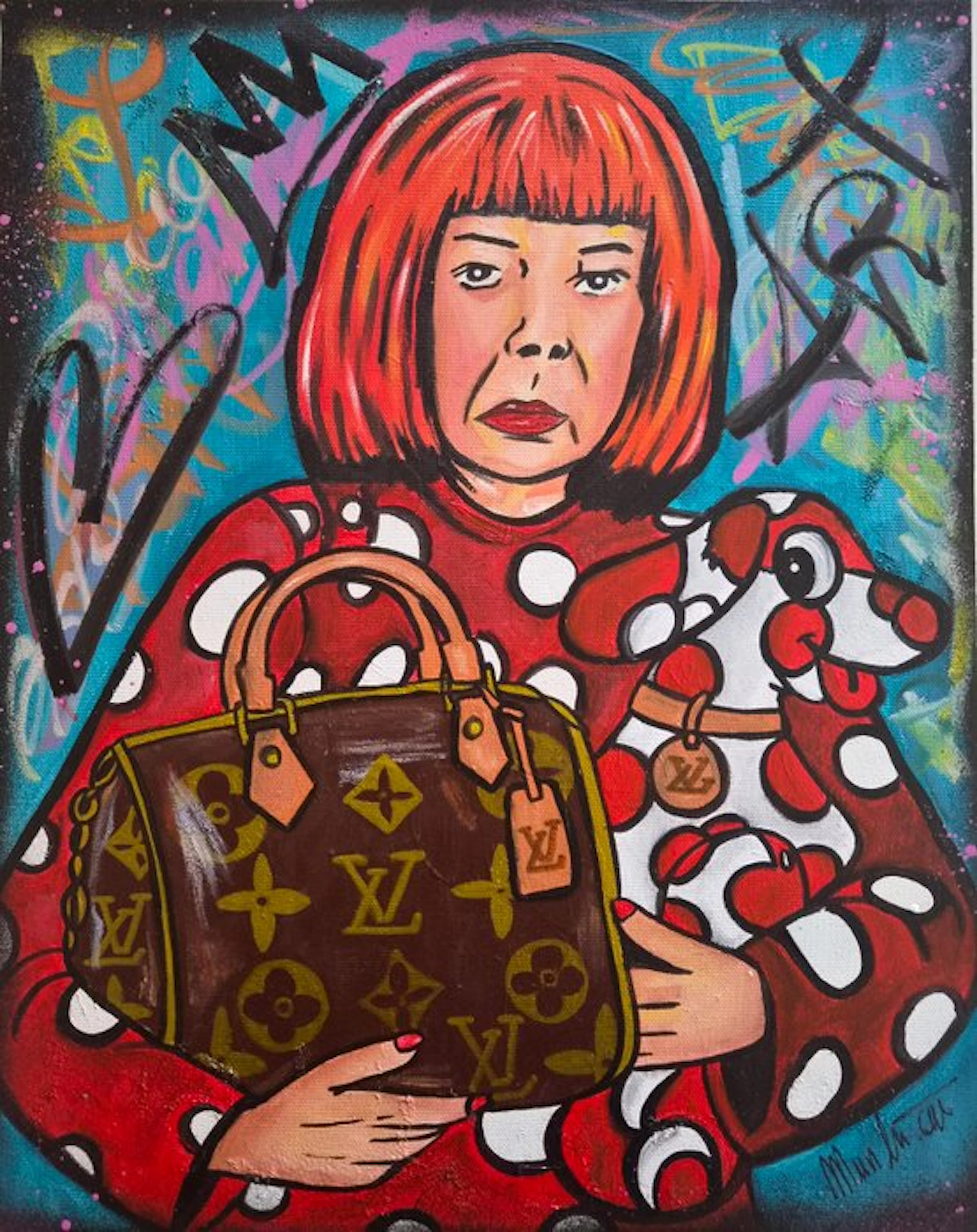 Munlu.art - The dot couture queen - Kusama x Louis Vuitton
