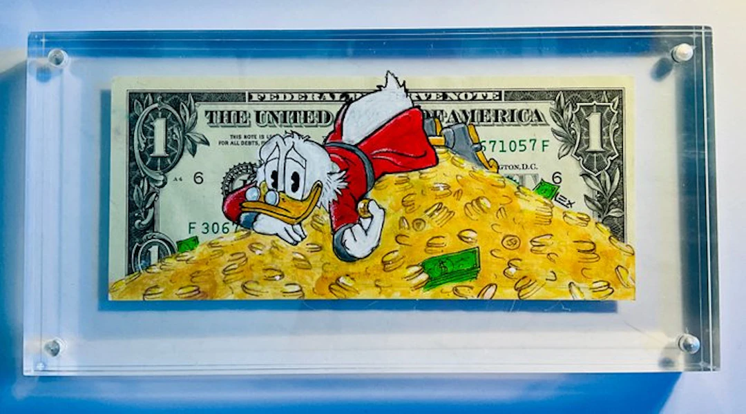 Lex (1979) - Uncle Scrooge “My Passion” Dollar Bill -frame included-