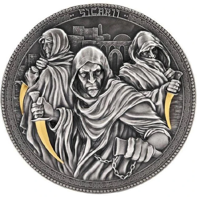 Niue. 5 Dollars 2022 Sicarii Assassins - Antique Finish, 2 Oz (.999)