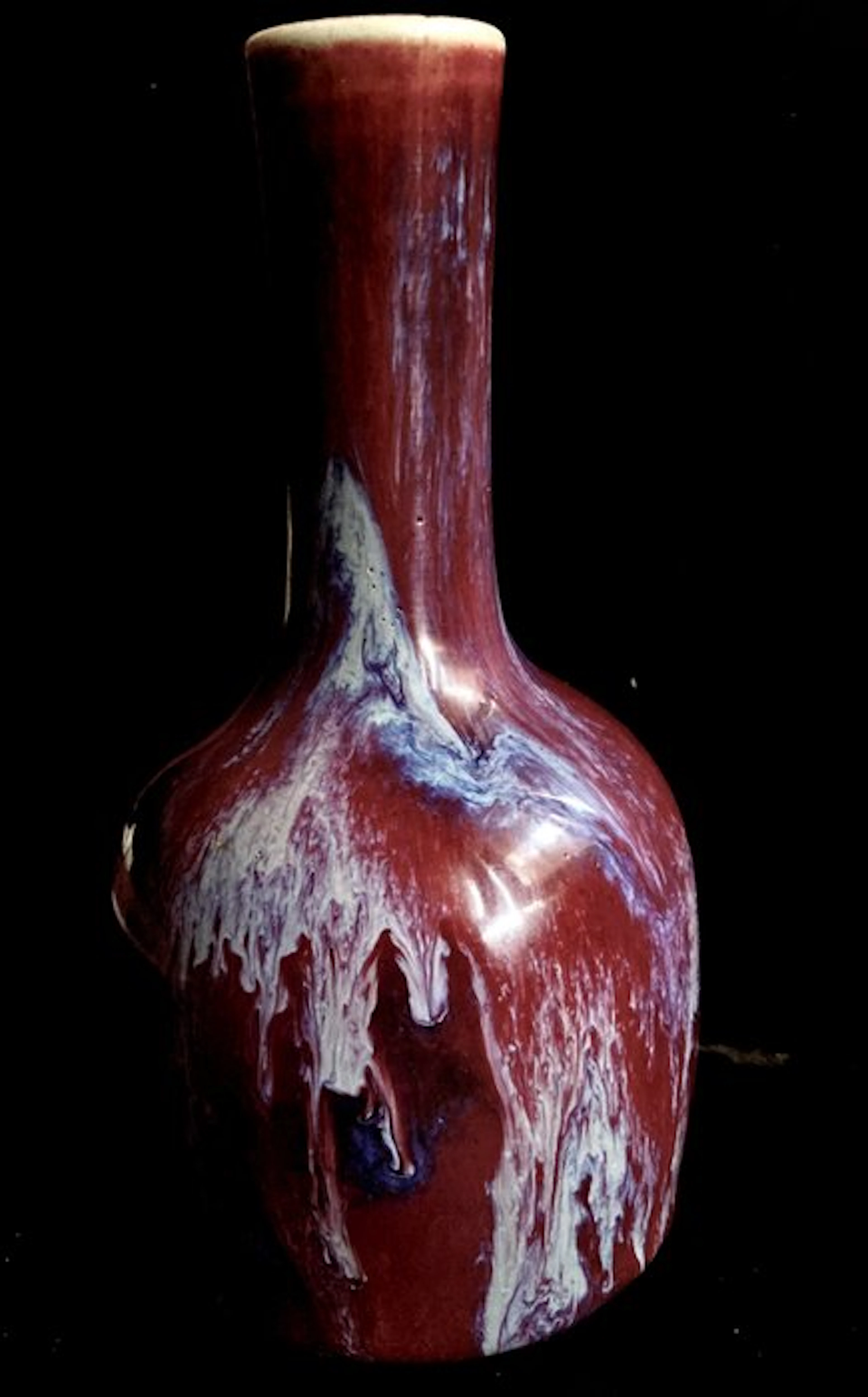Vase - Porcelain - China - Qing Dynasty (1644-1911) - Rarest Malet in enamel