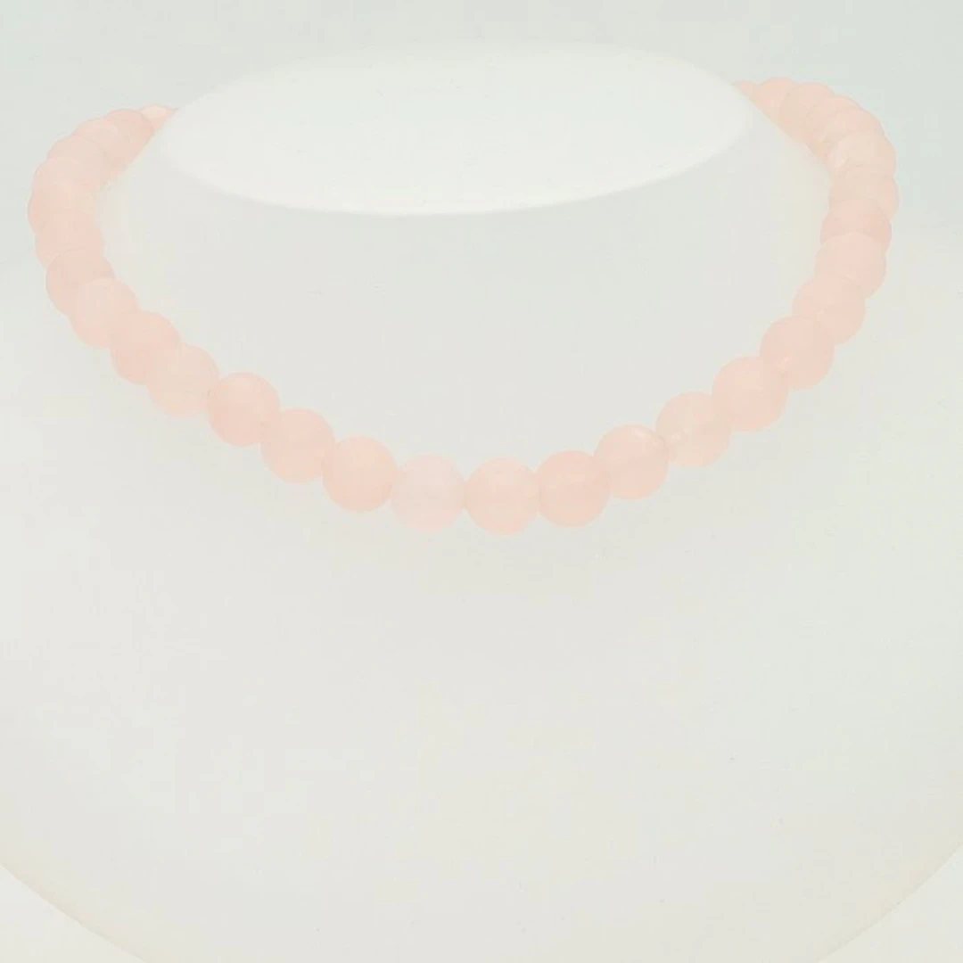 No reserve price - Chain - 14 kt. Yellow gold - Rose quartz