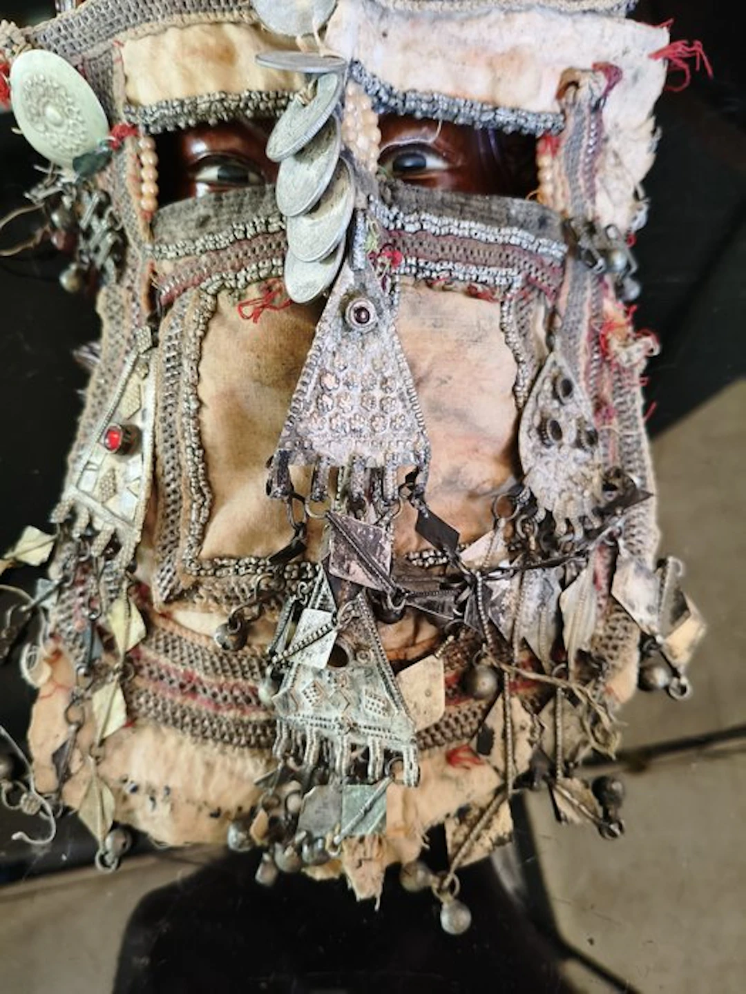 Head ornament - Bridal veil - Yemen - Bedouin face veil