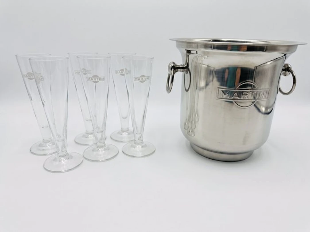 Martini - Champagne cooler (7) - Steel - Ice bucket