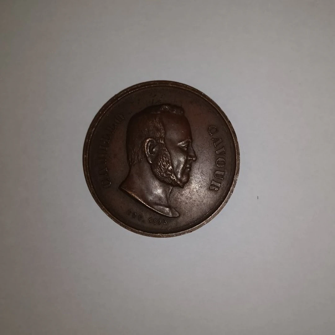 Italy. Medal 1873 Camillo Benso conte di Cavour (No reserve price)