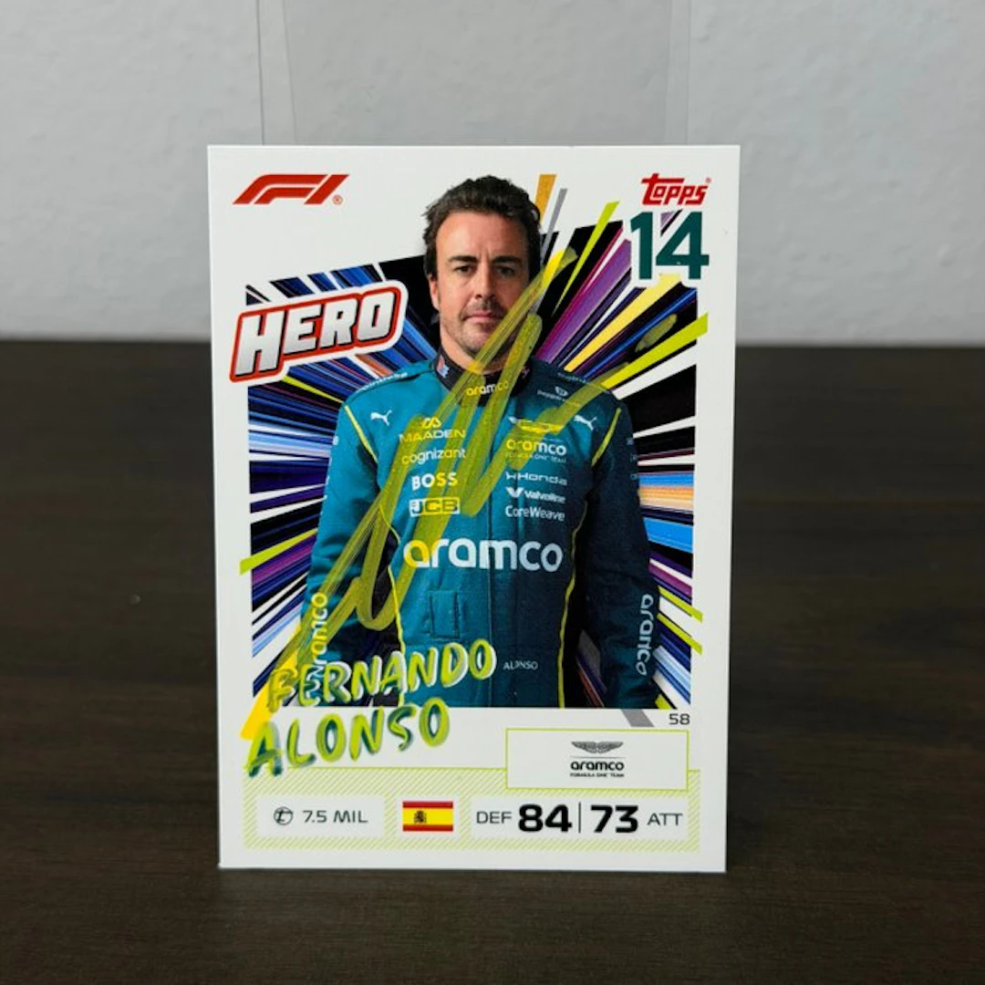 Aston Martin - topps n° 58 Hero - Fernando Alonso - 2026 - Trading Card