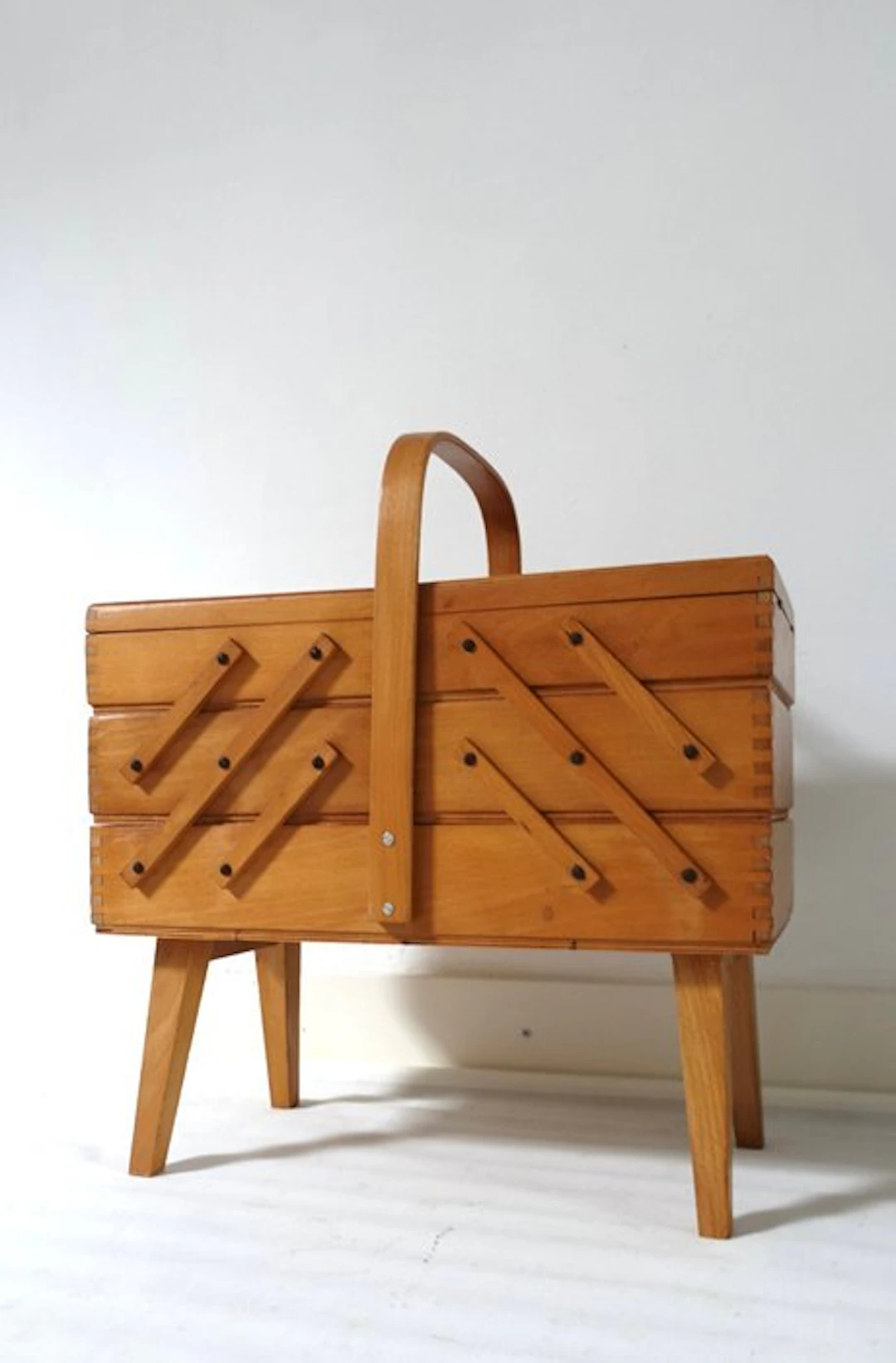 Sewing box - Wood - Mid-Century Modern