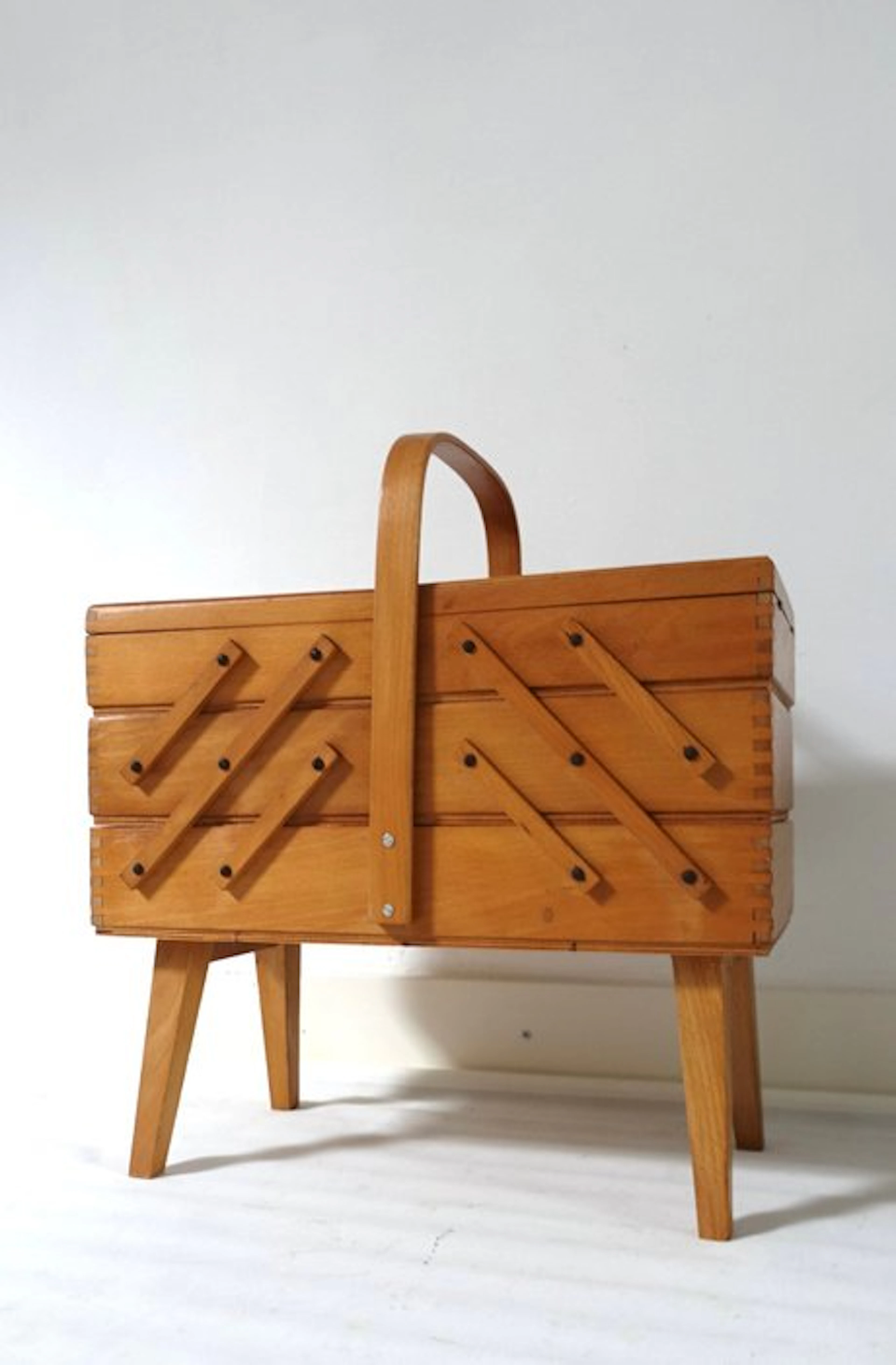 Sewing box - Wood - Mid-Century Modern