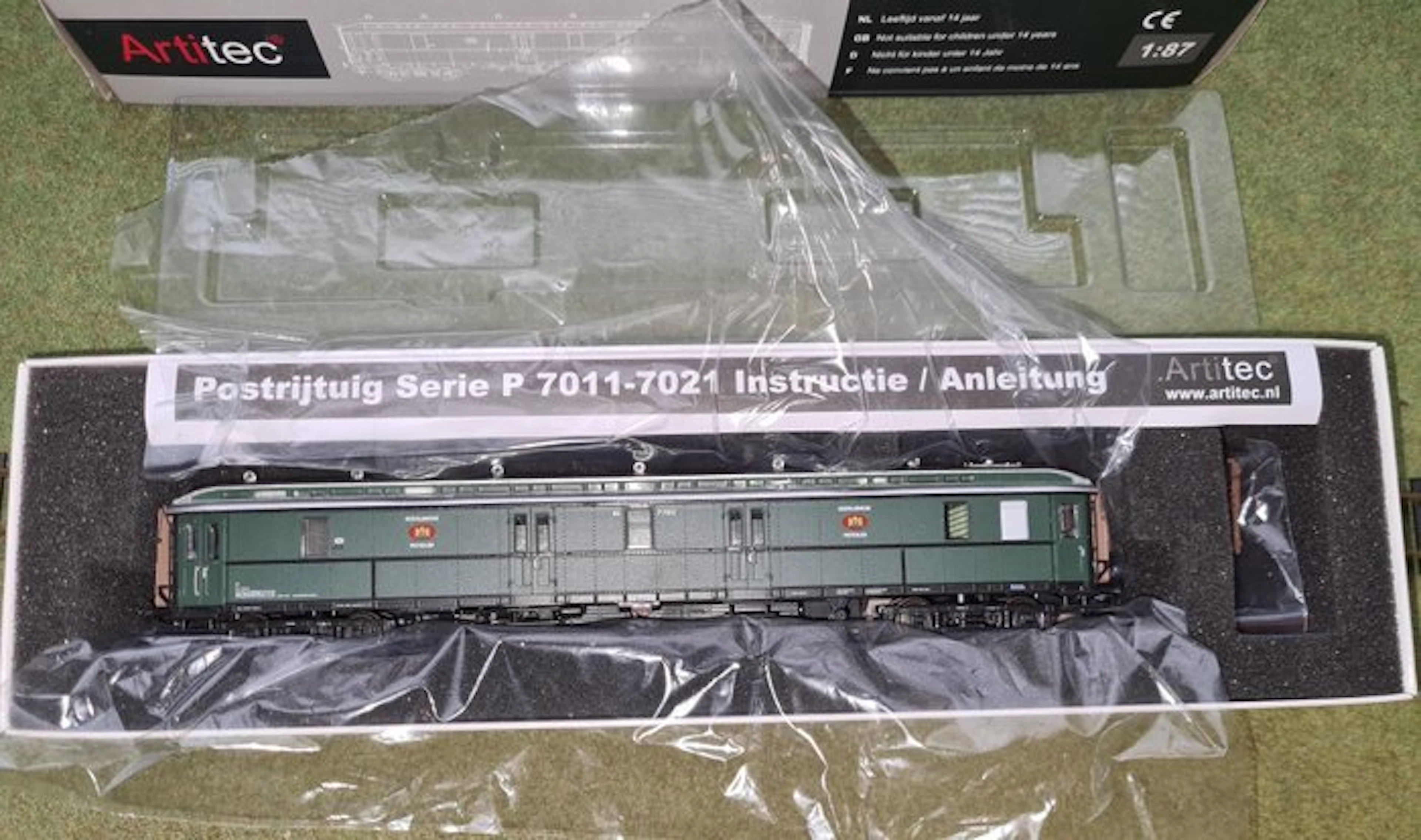 Artitec H0 - 20.295.01 - Model train passenger carriage (1) - Post wagon P 7012