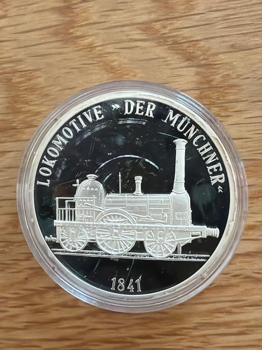Germany. Silver medal Eisenbahn Lokomotive der Münchener...