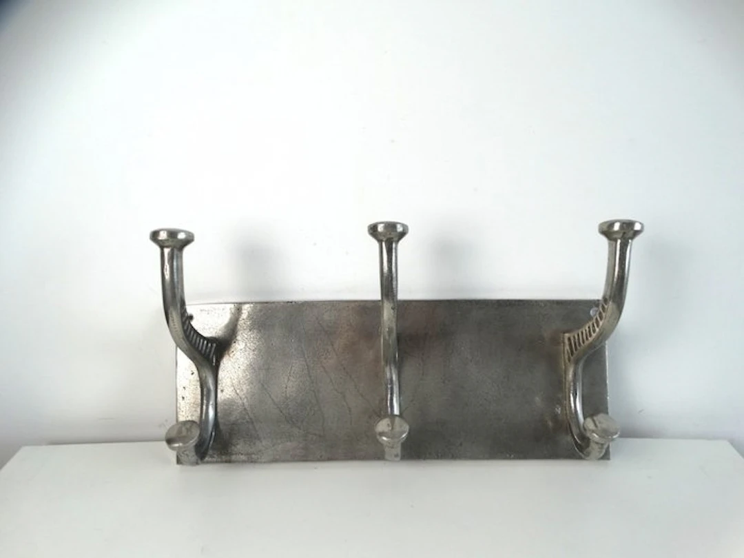 Coat rack - Aluminium - Coat rack with 3 hooks.