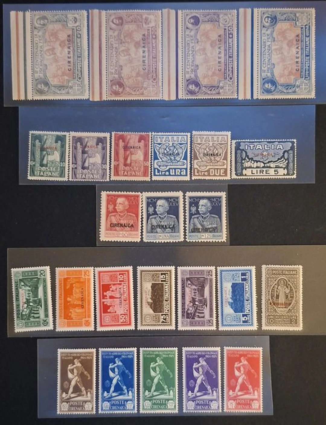Italy 1923 - Cyrenaica - Sassone cat S1 - S2 - S7 - S10...