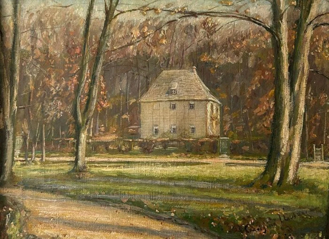 Georgine Neubner (XX) - Goethes Gartenhaus im Park an der Ilm in Weimar