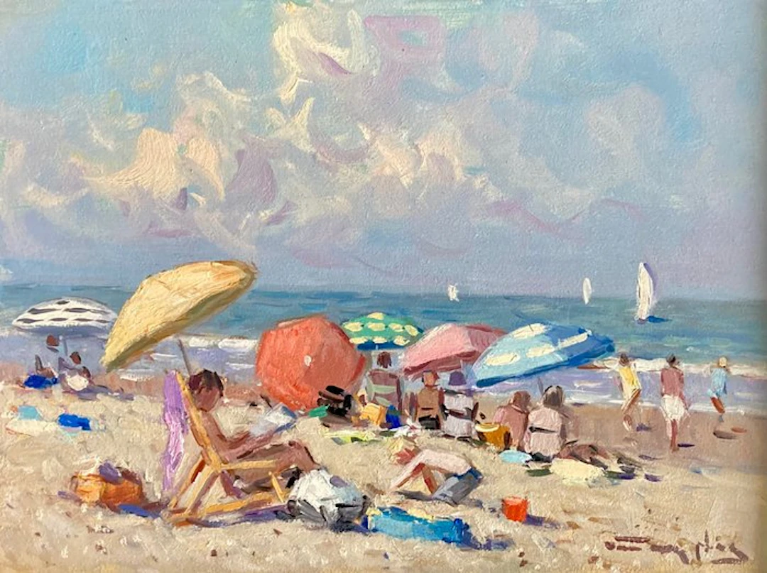 Niek van der Plas (XX) - Dagje op het strand