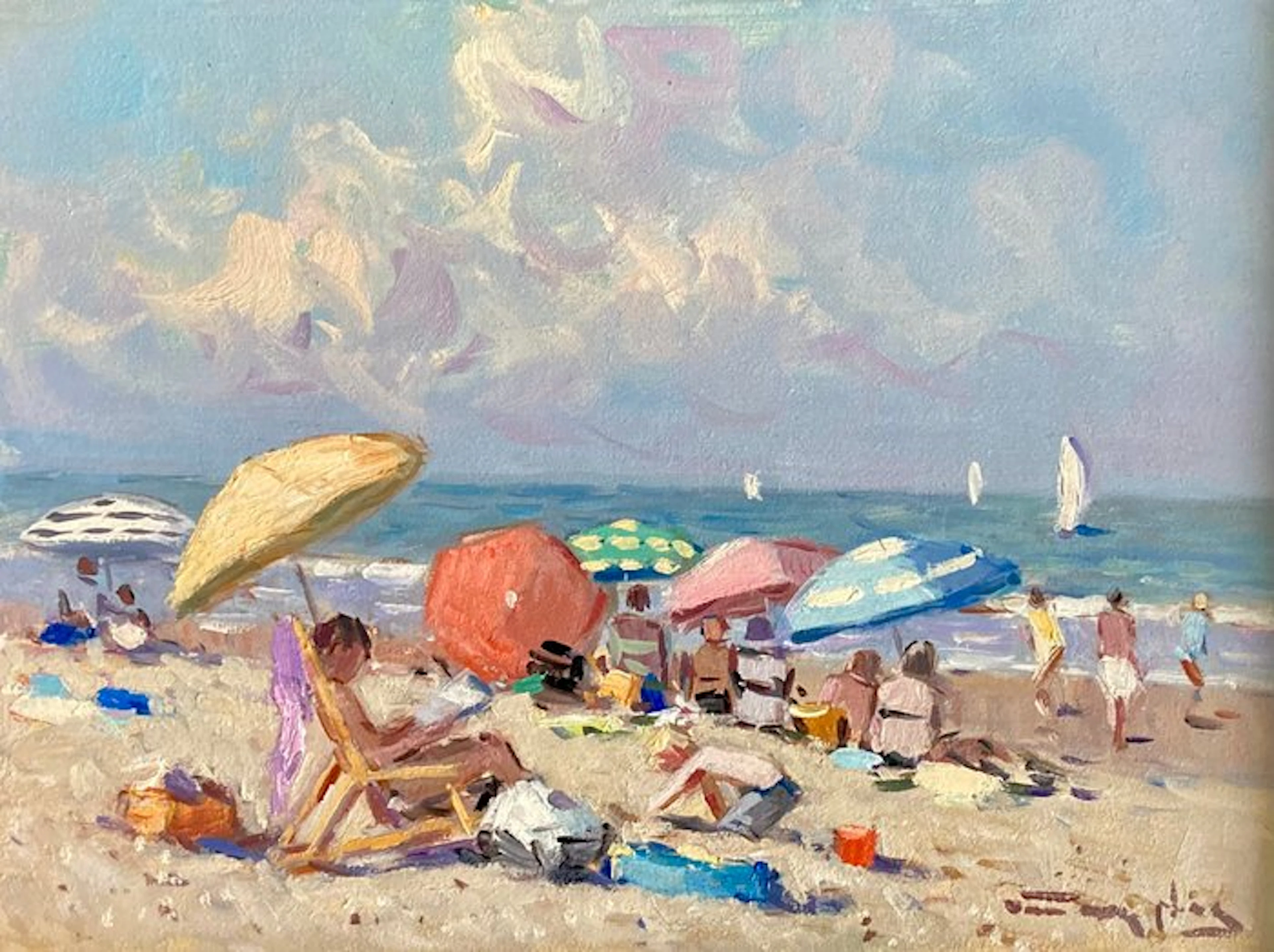 Niek van der Plas (XX) - Dagje op het strand