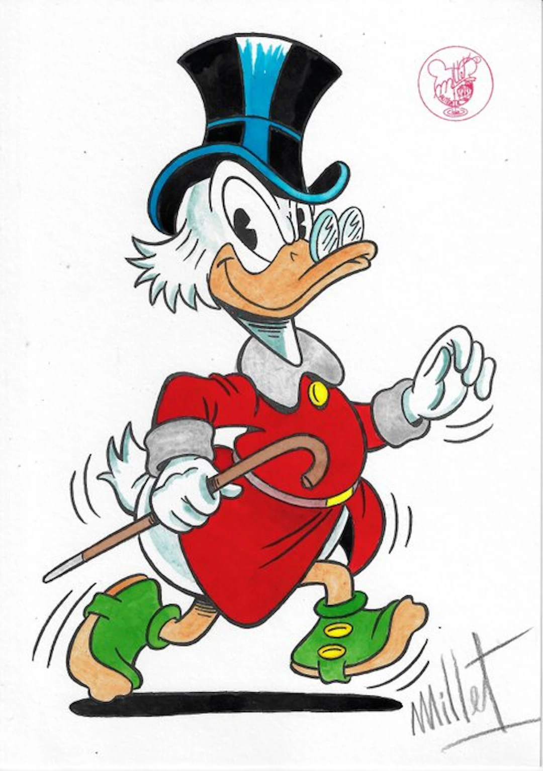 Millet - 1 Original colour drawing - do - 2026