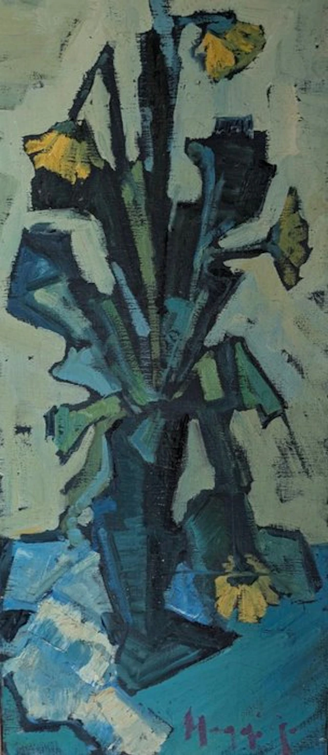 Piero Maggioni (1931-1995) - Fiori appassiti