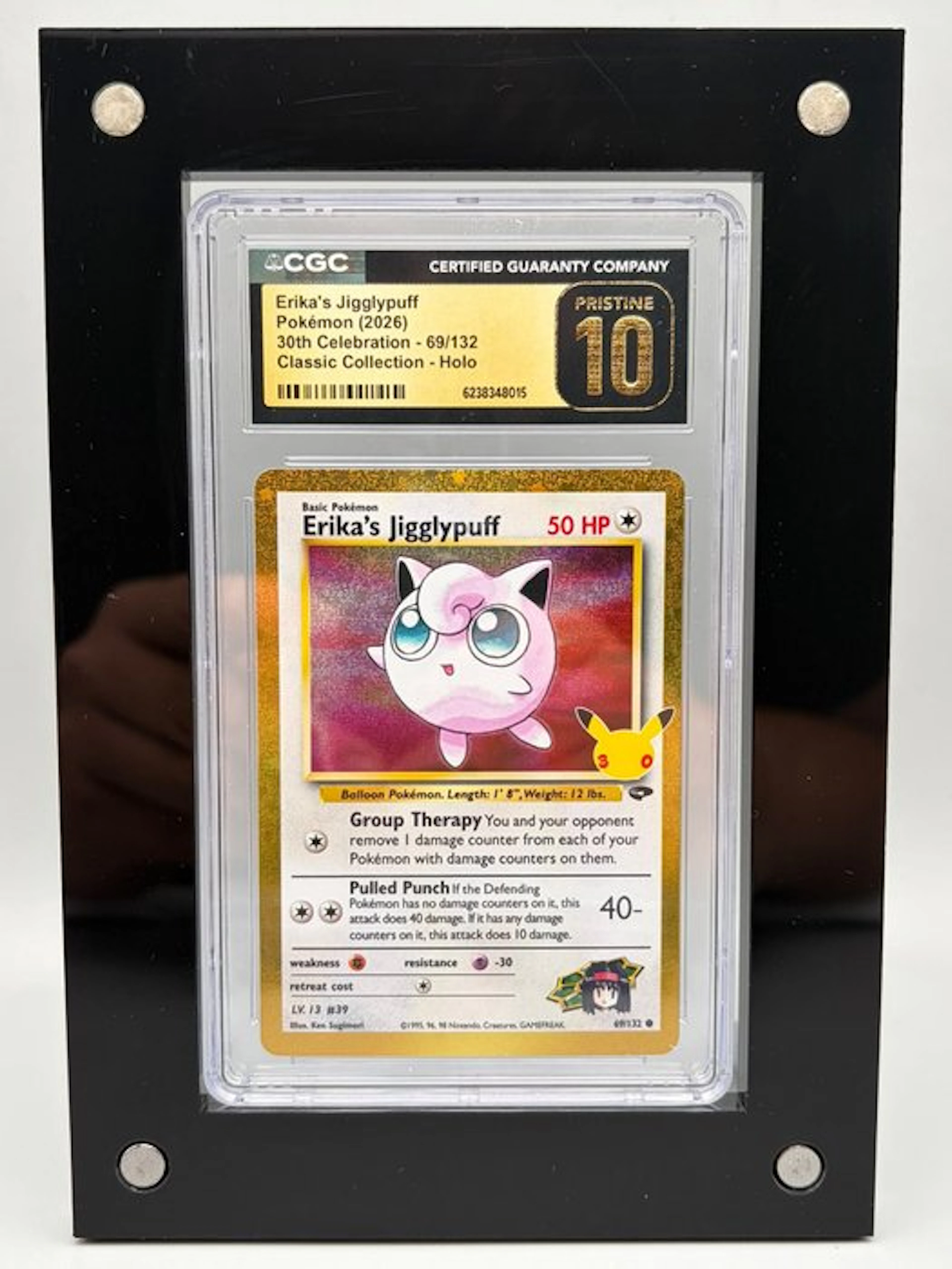 Pokémon - 1 Graded card - Erika's Jigglypuff - 30th...