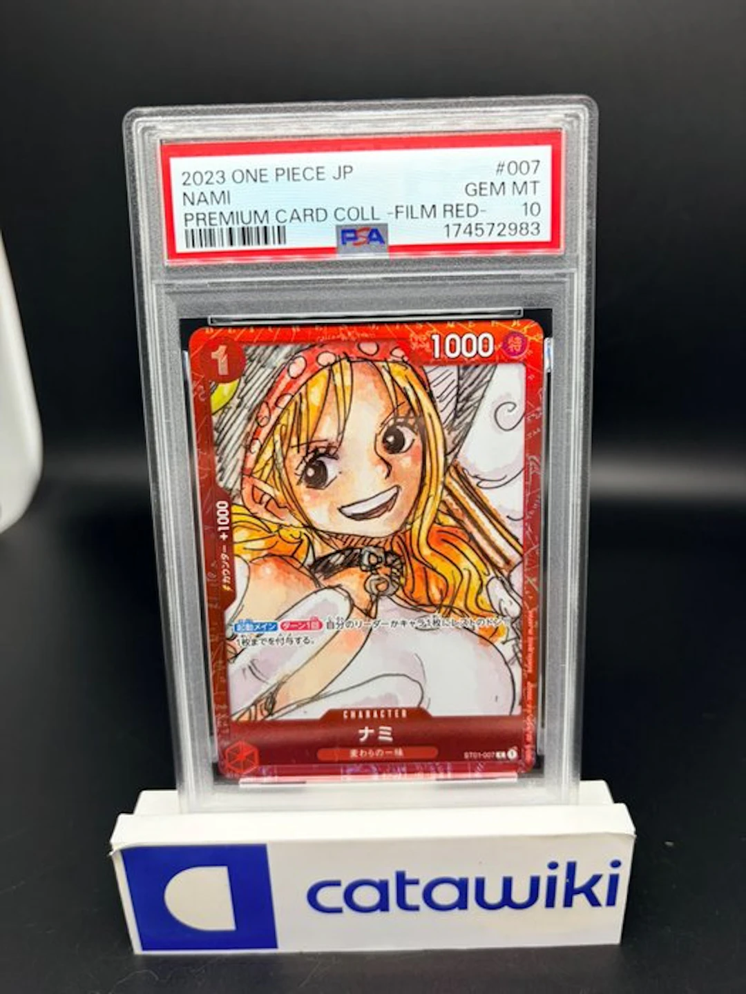 One Piece - 1 Graded card - Nami C - ST01-007 - PSA 10...