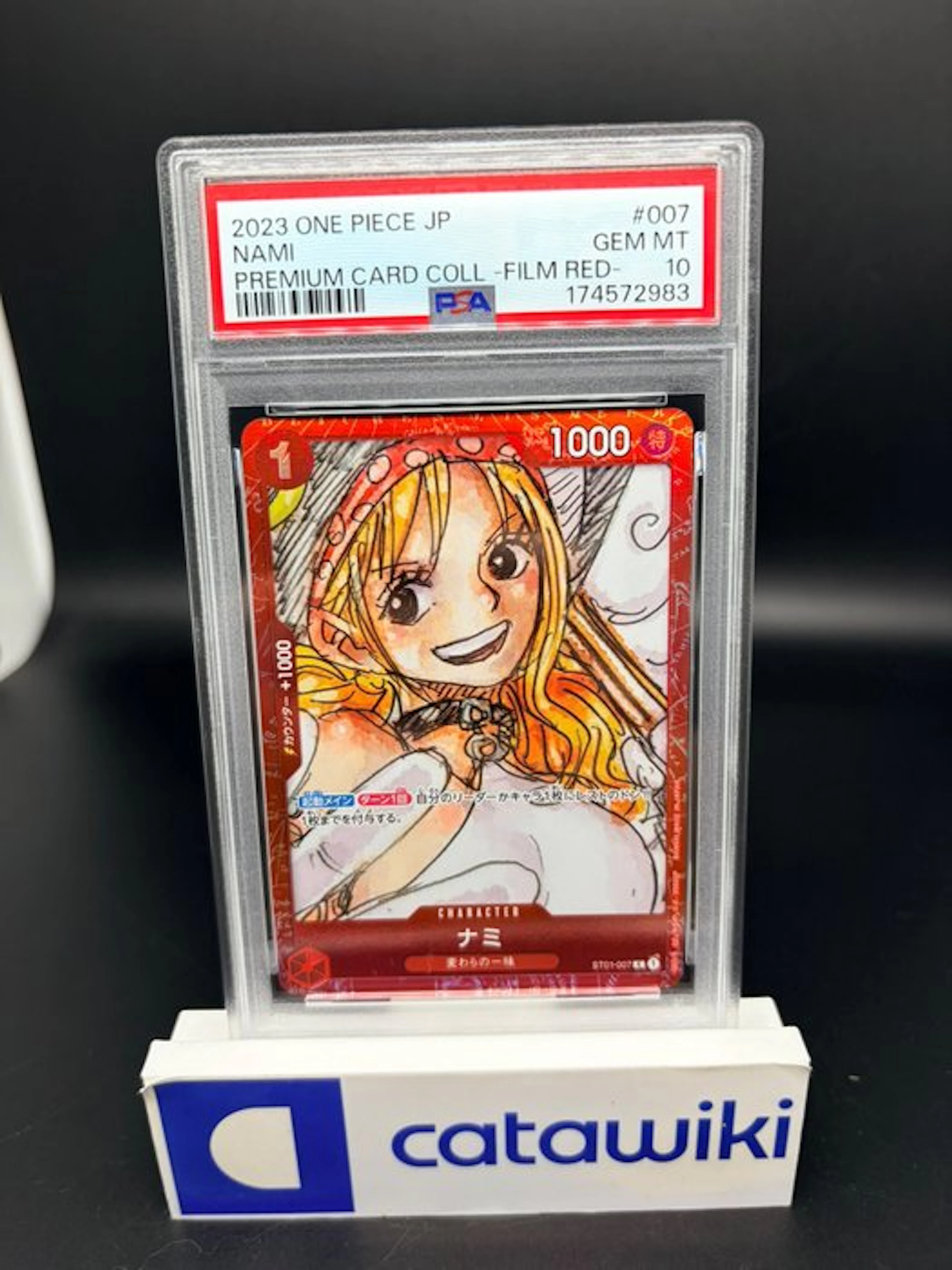 One Piece - 1 Graded card - Nami C - ST01-007 - PSA 10...