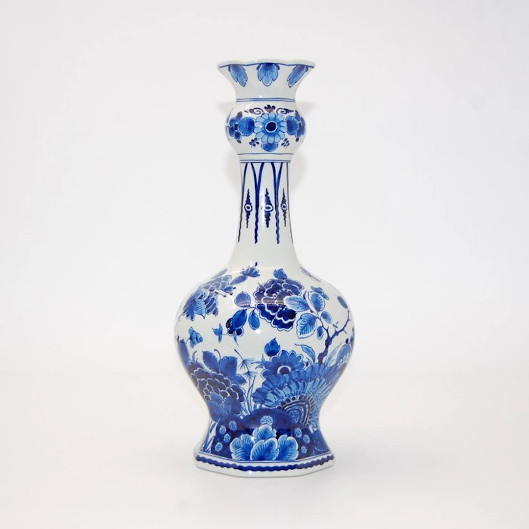 De Porceleyne Fles, Delft - H. 33cm - Vase - Stoneware - "CU" 1975