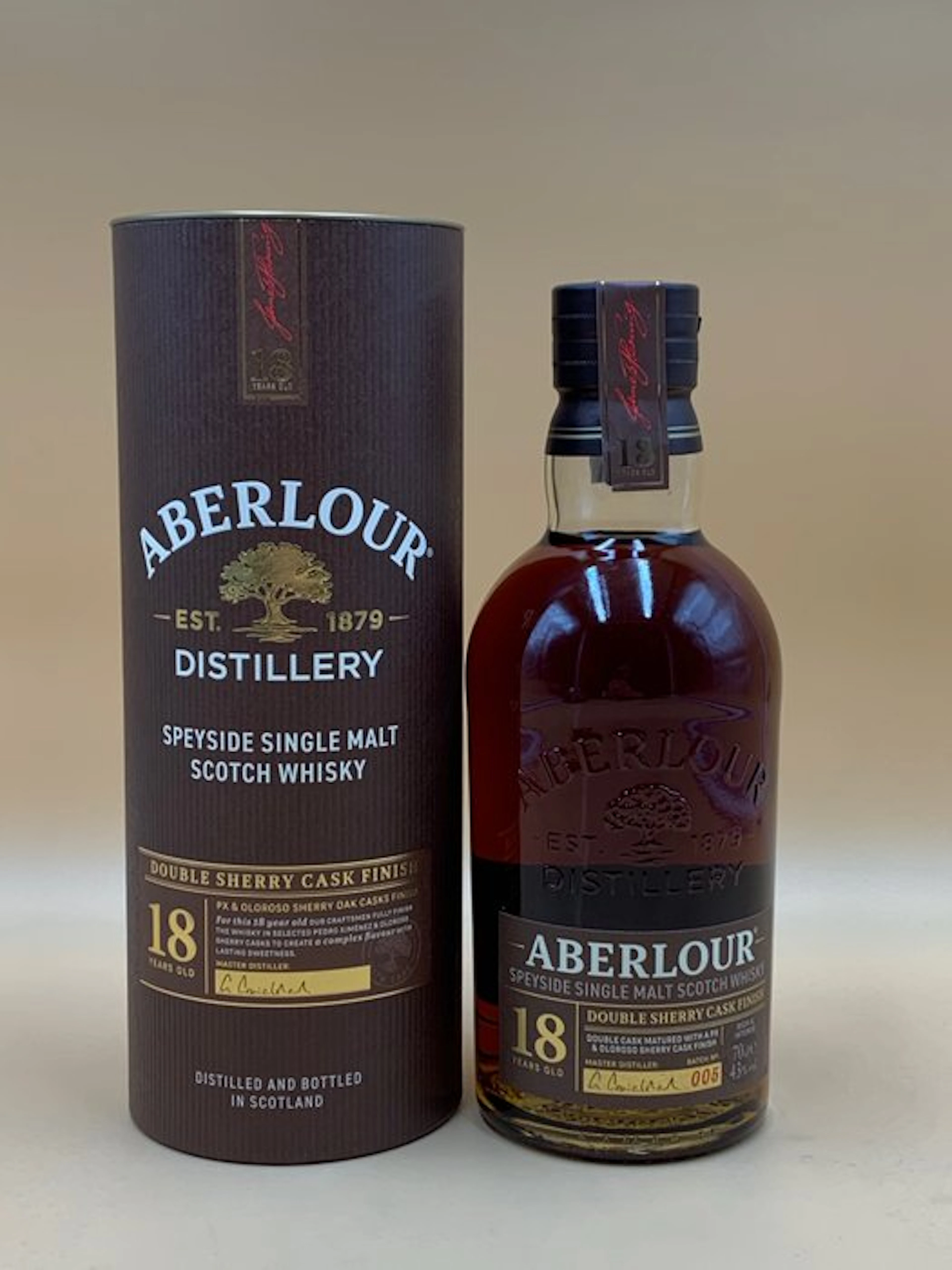 Aberlour 18 years old Double Sherry Cask Finish Batch No. 005 - 70cl