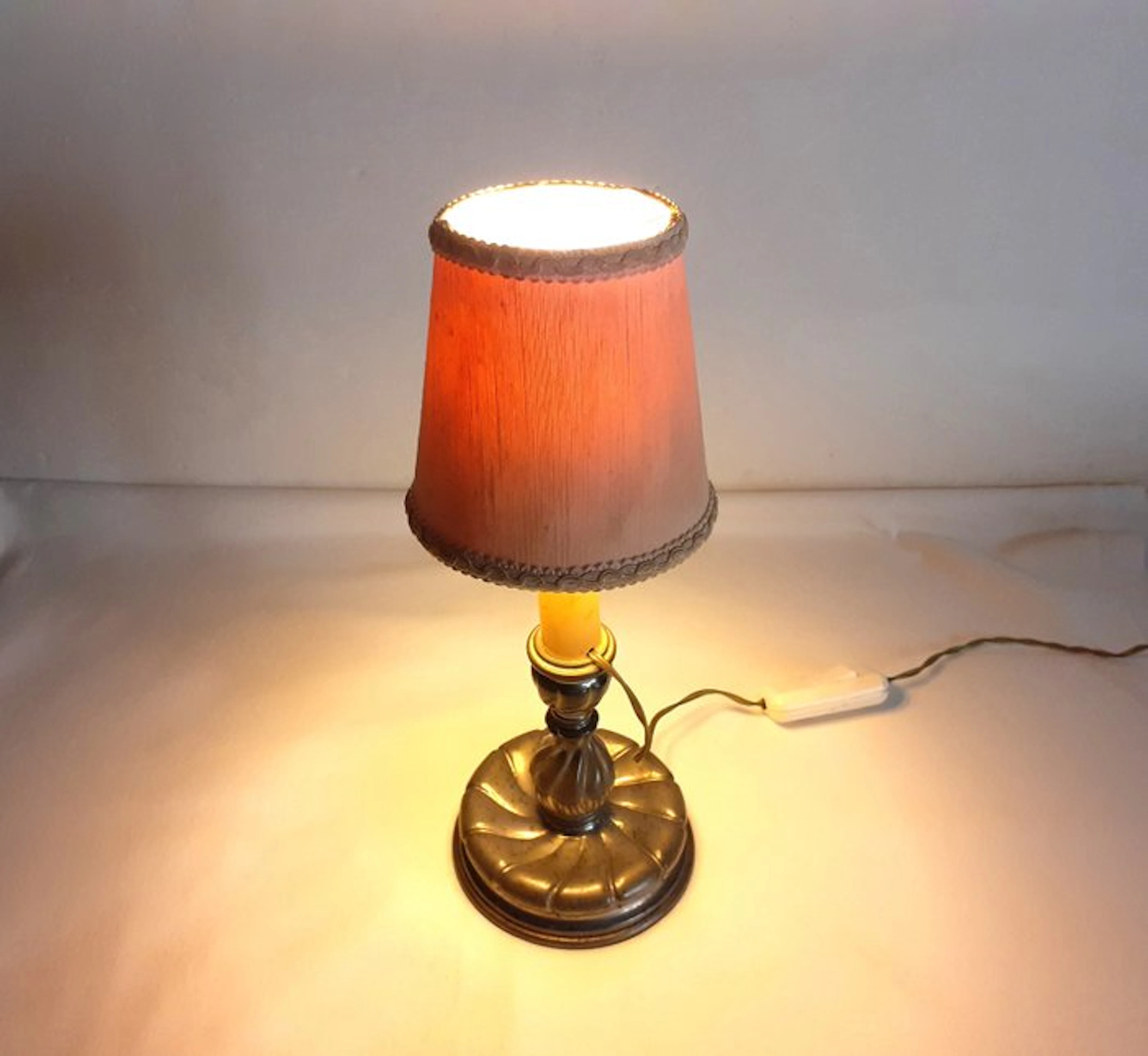 Table lamp - Pewter - Art Nouveau