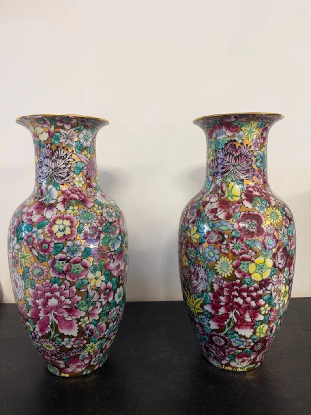 Vase - Porcelain - China - Vase Mille Fleurs (No reserve price)