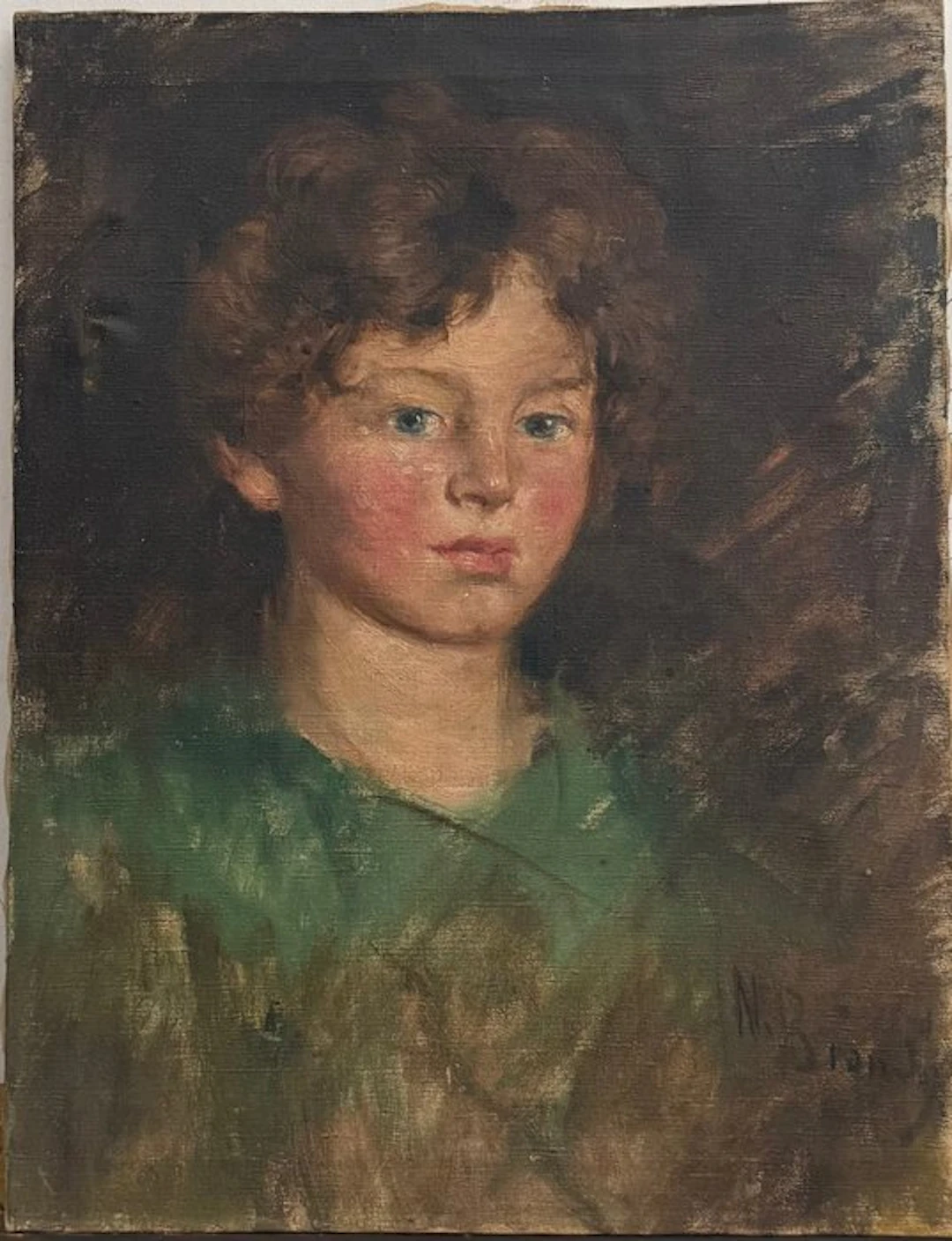 Nicola Biondi (1866-1929) - Ritratto di Fanciullo