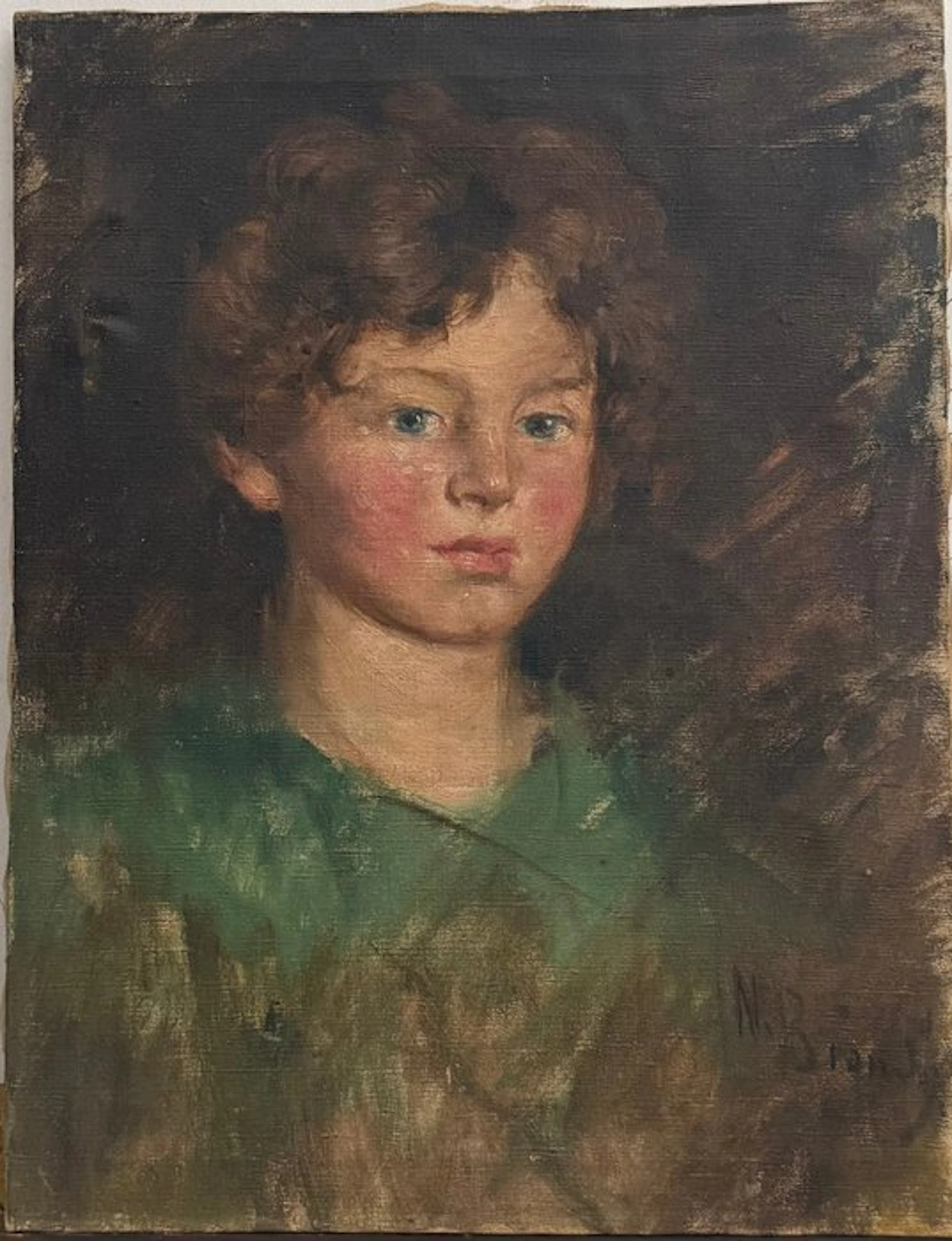 Nicola Biondi (1866-1929) - Ritratto di Fanciullo