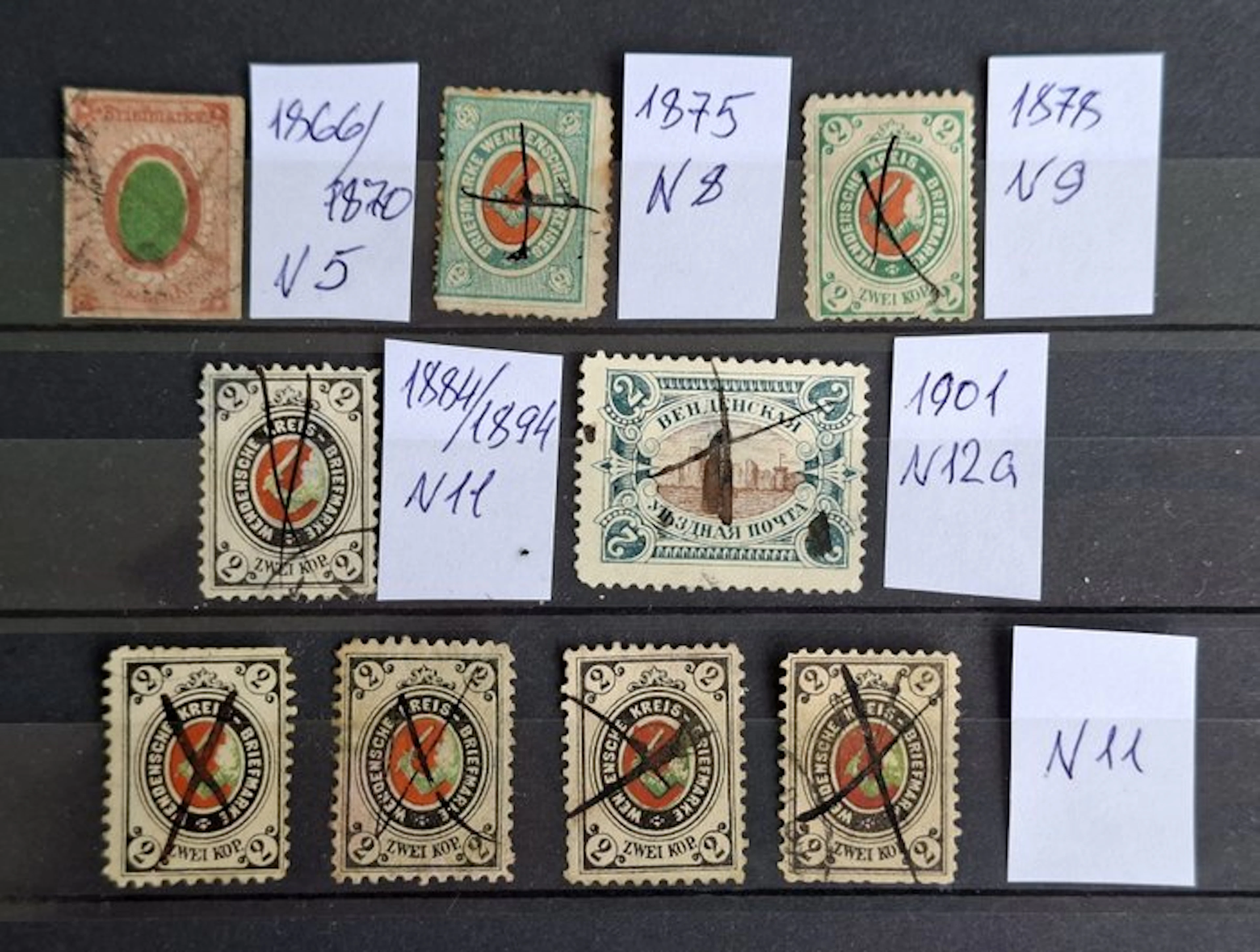 Russia 1866/1901 - Russian Empire, Wenden District Collection