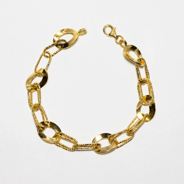 No reserve price - Bracelet - 18 kt. Yellow gold - 20 cm - Made In Italy
