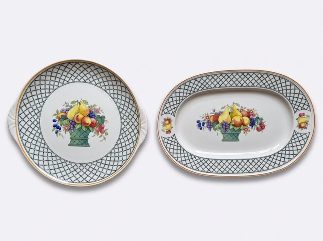Villeroy & Boch - Platter (2) - Basket - Porcelain