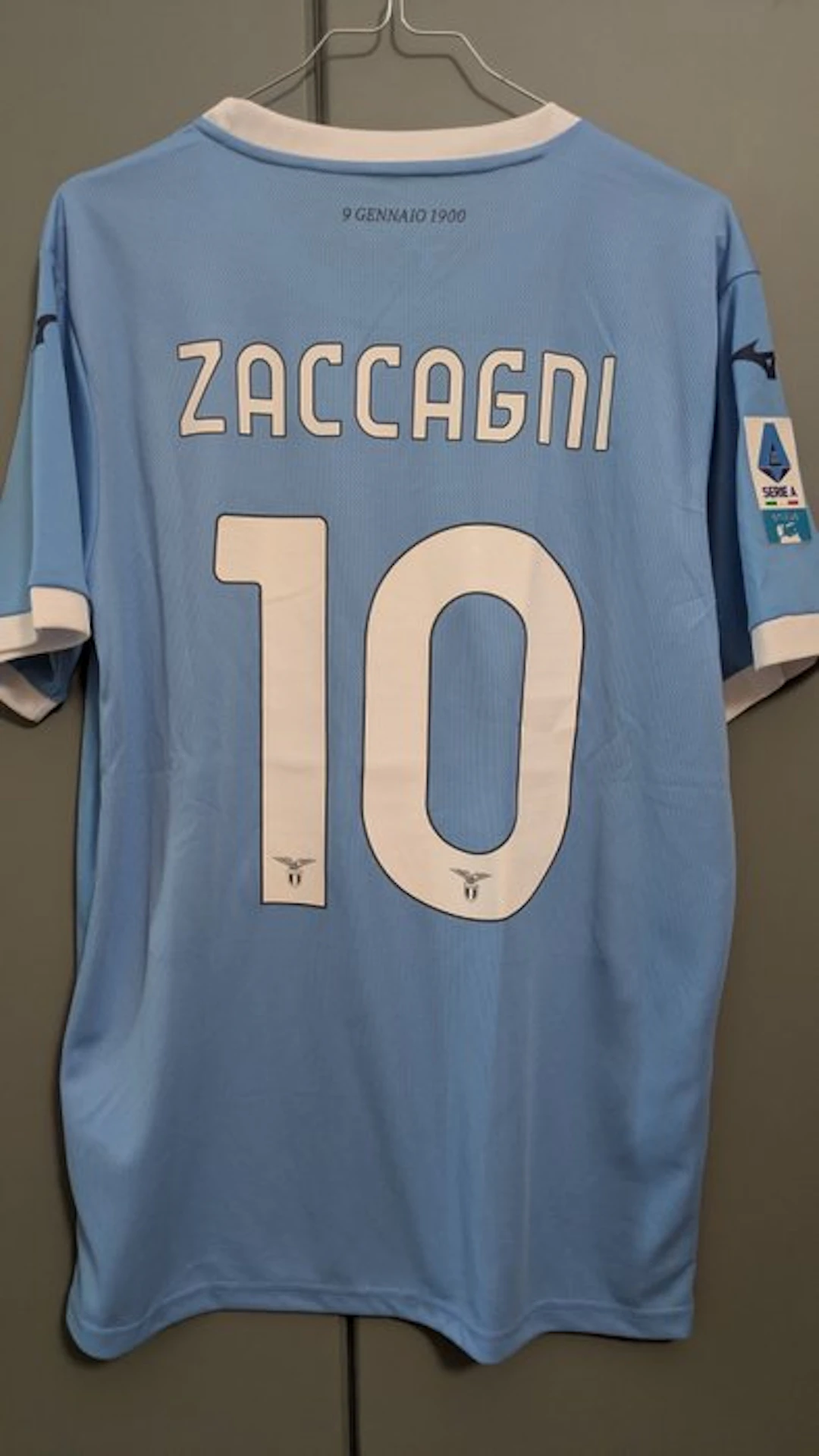 SS Lazio - Serie A - Mattia Zaccagni - soccer jersey