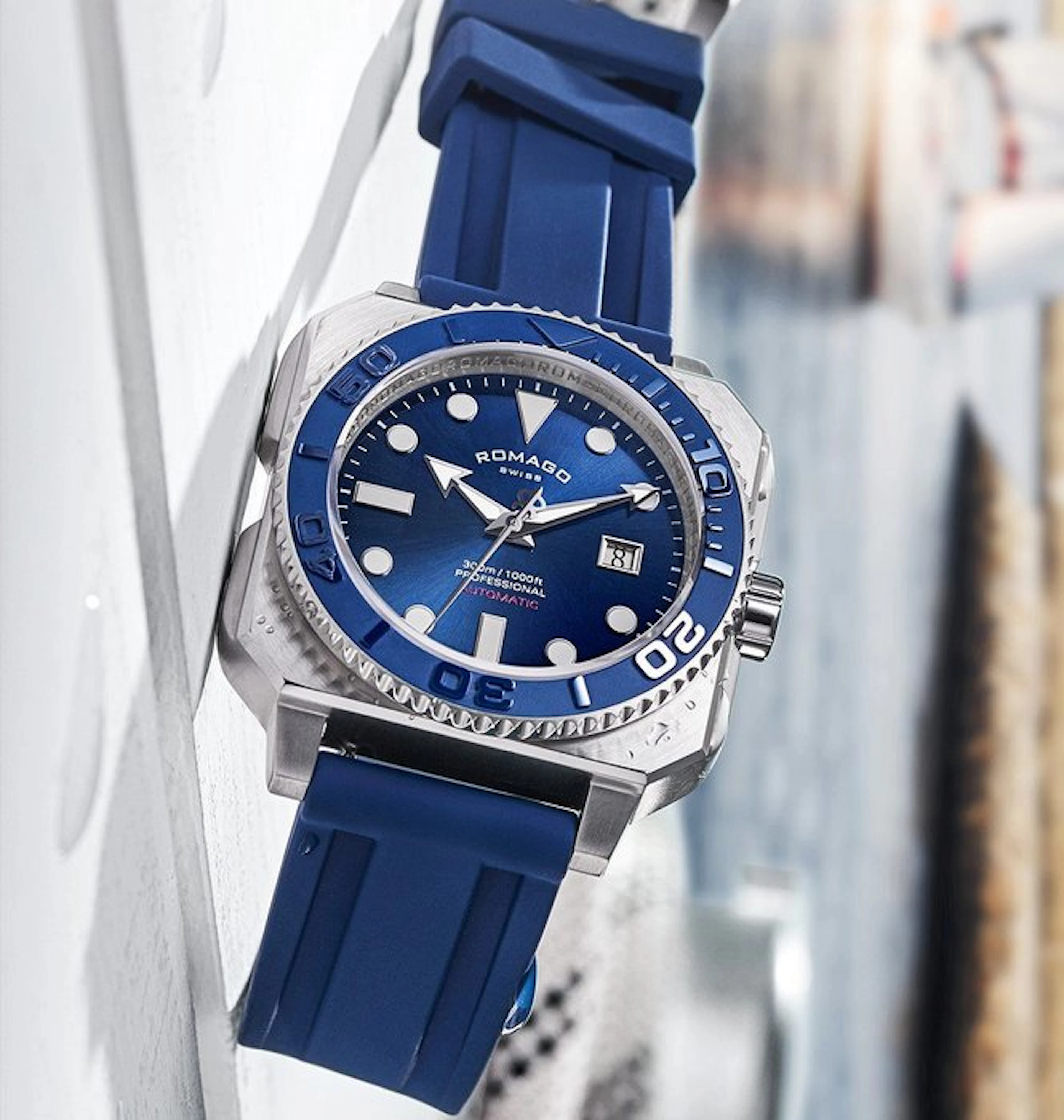 Romago - ProAquanaut 300 - Swiss Automatic - Square - 26...