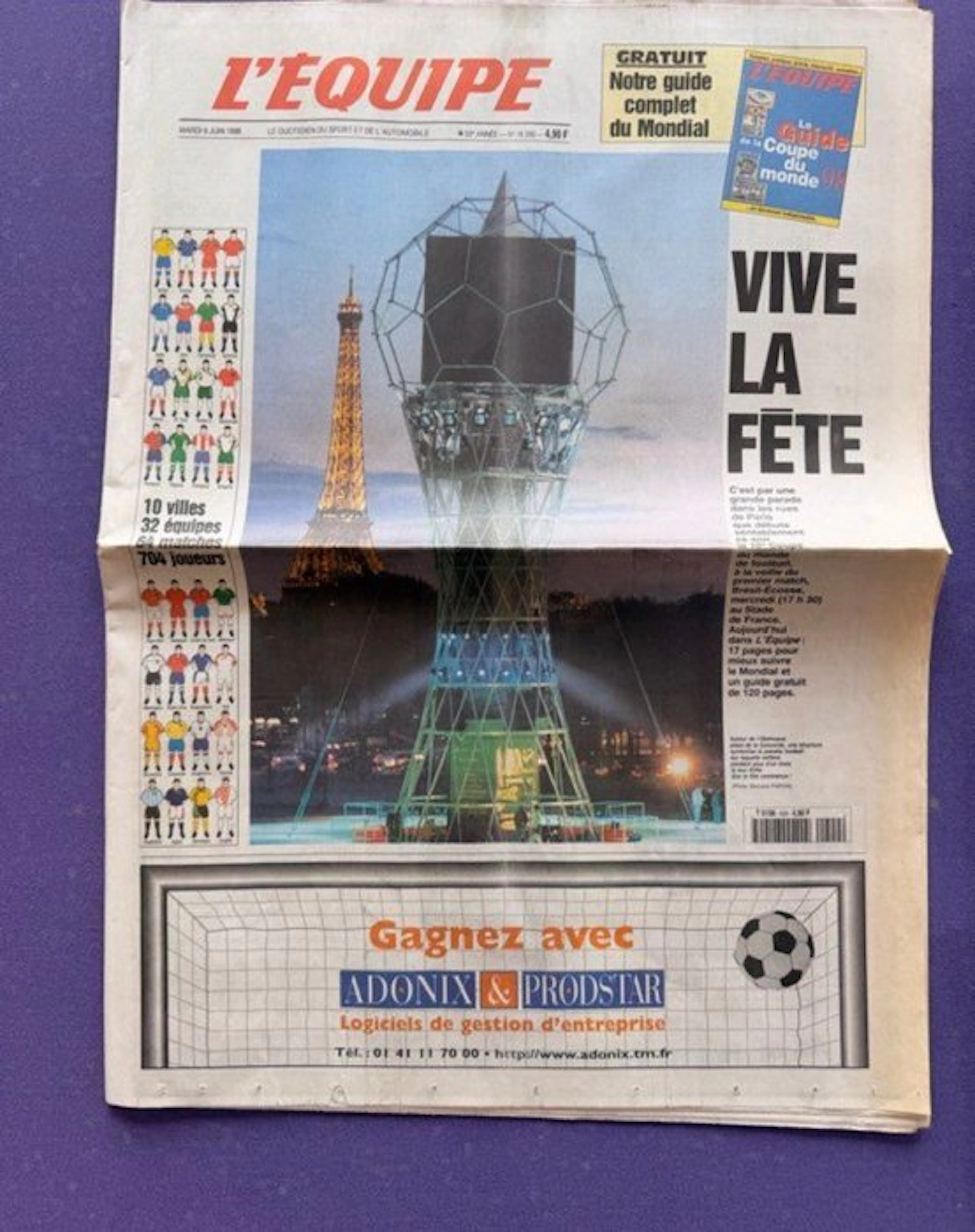 Football World Championships - 1998 - Newspapers