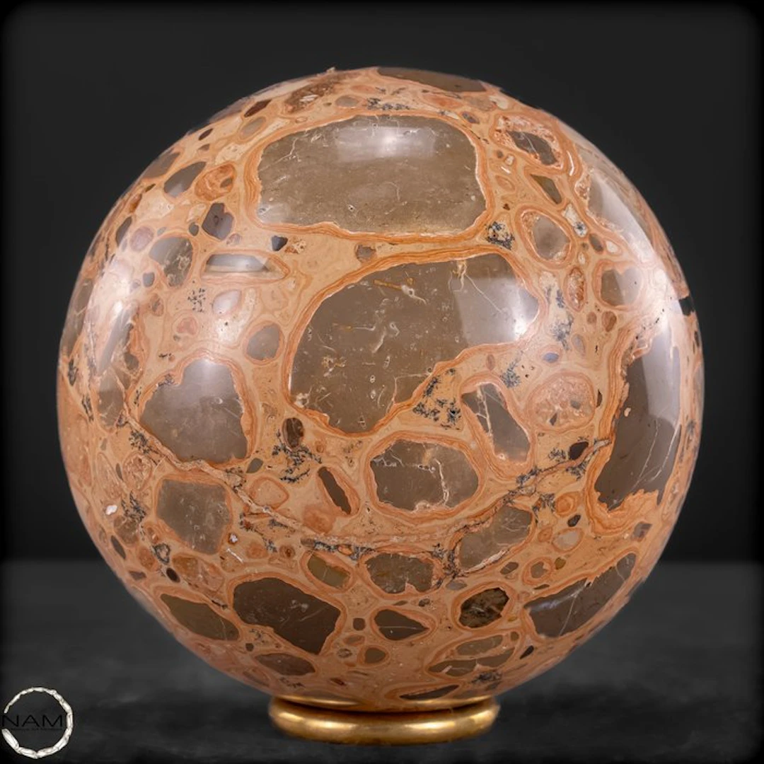 Natural Leopard Jasper Sphere- 1787.44 g