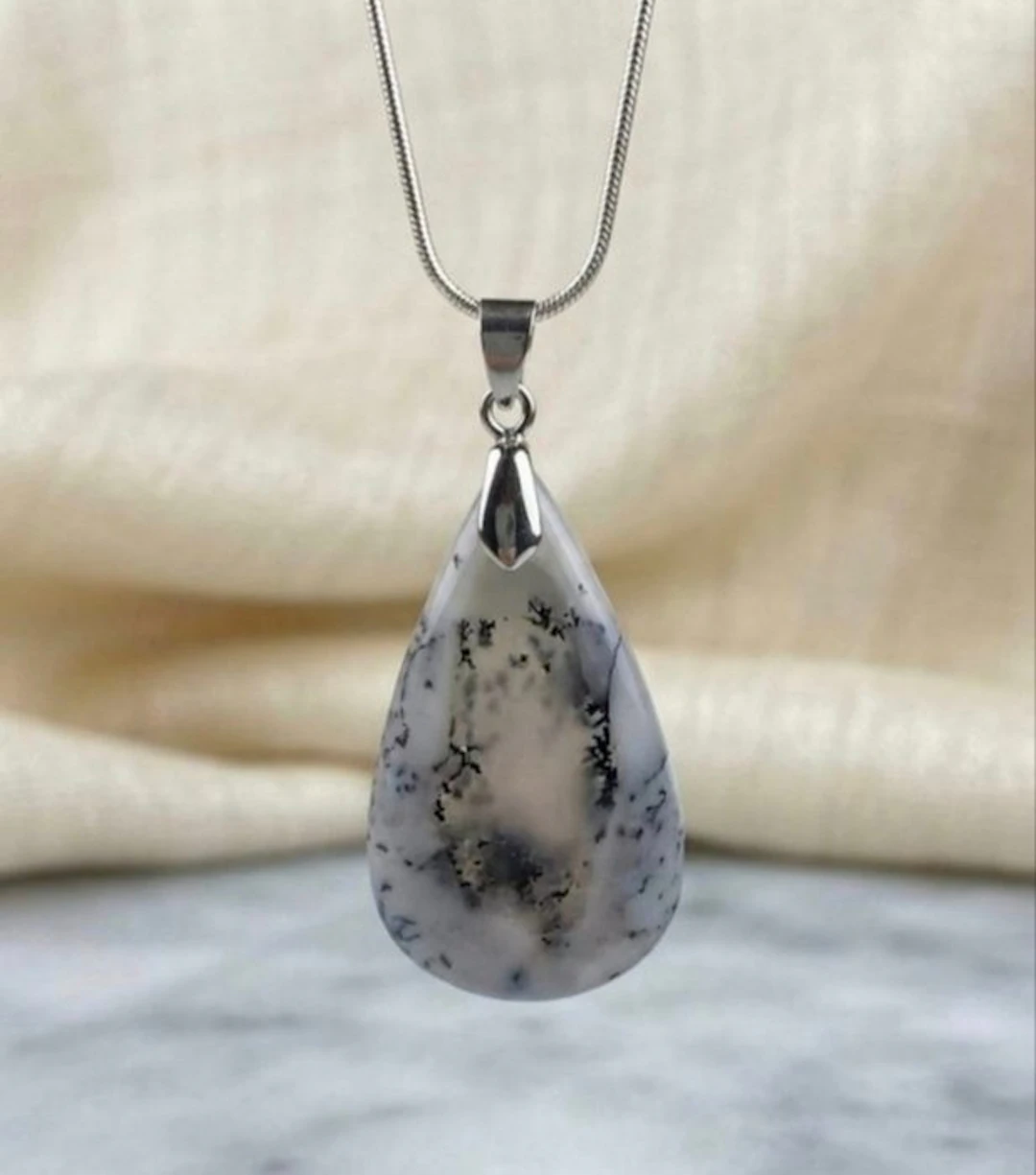 40.78 ct dendritic agate Cabochon- 8.91 g - (1)