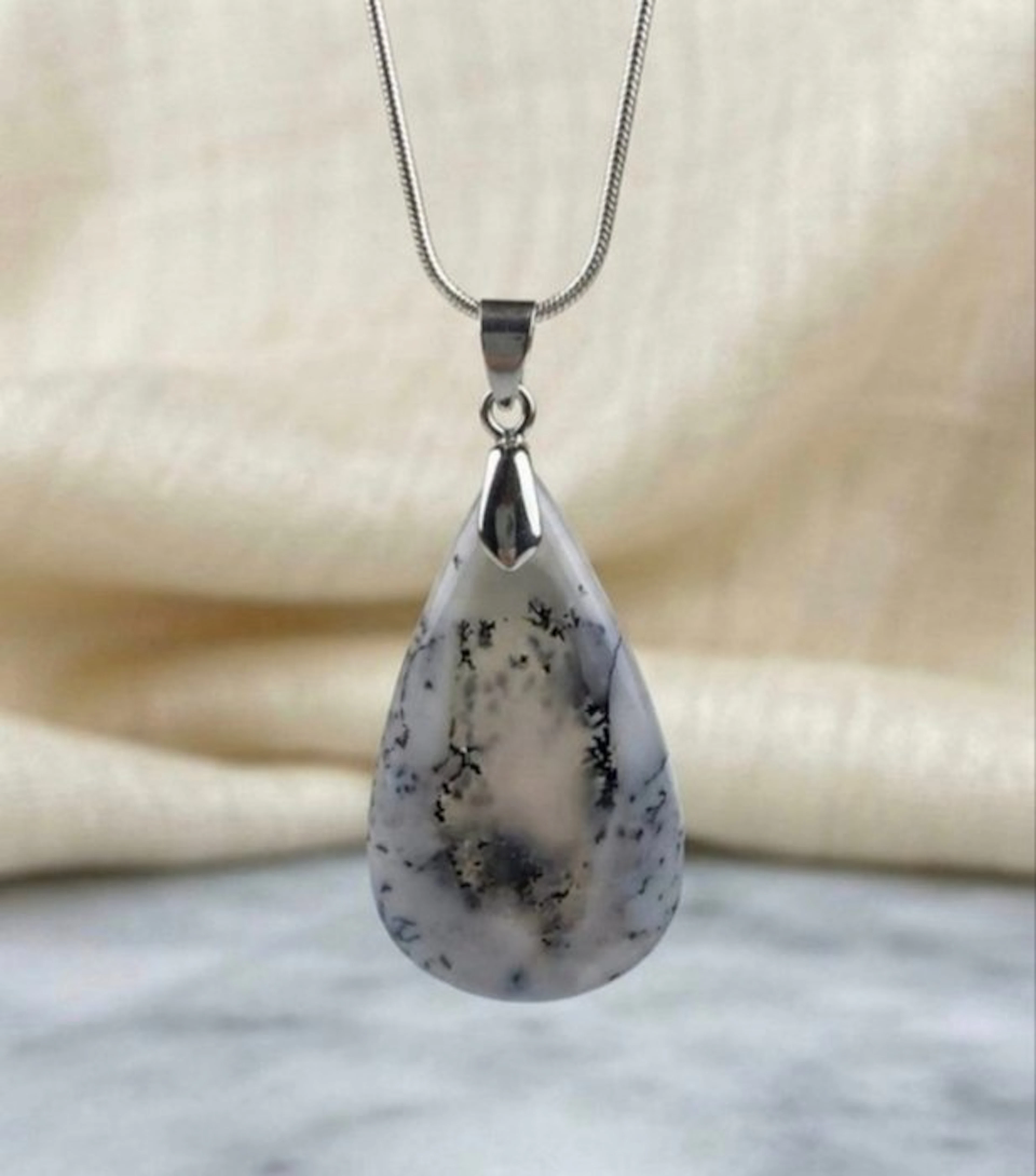 40.78 ct dendritic agate Cabochon- 8.91 g - (1)