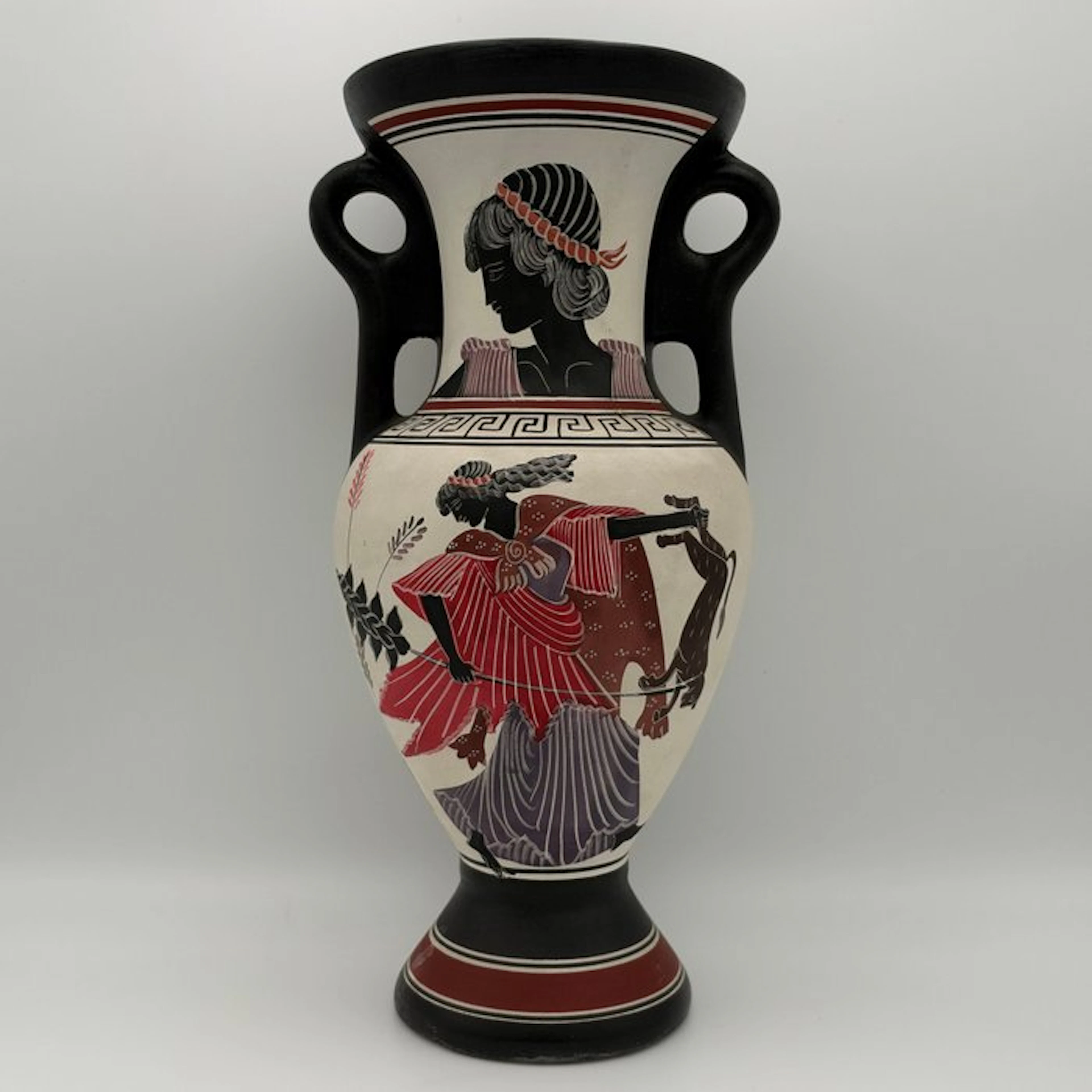 NO RESERVE PRICE - Menade che stringe una pantera - Vase...