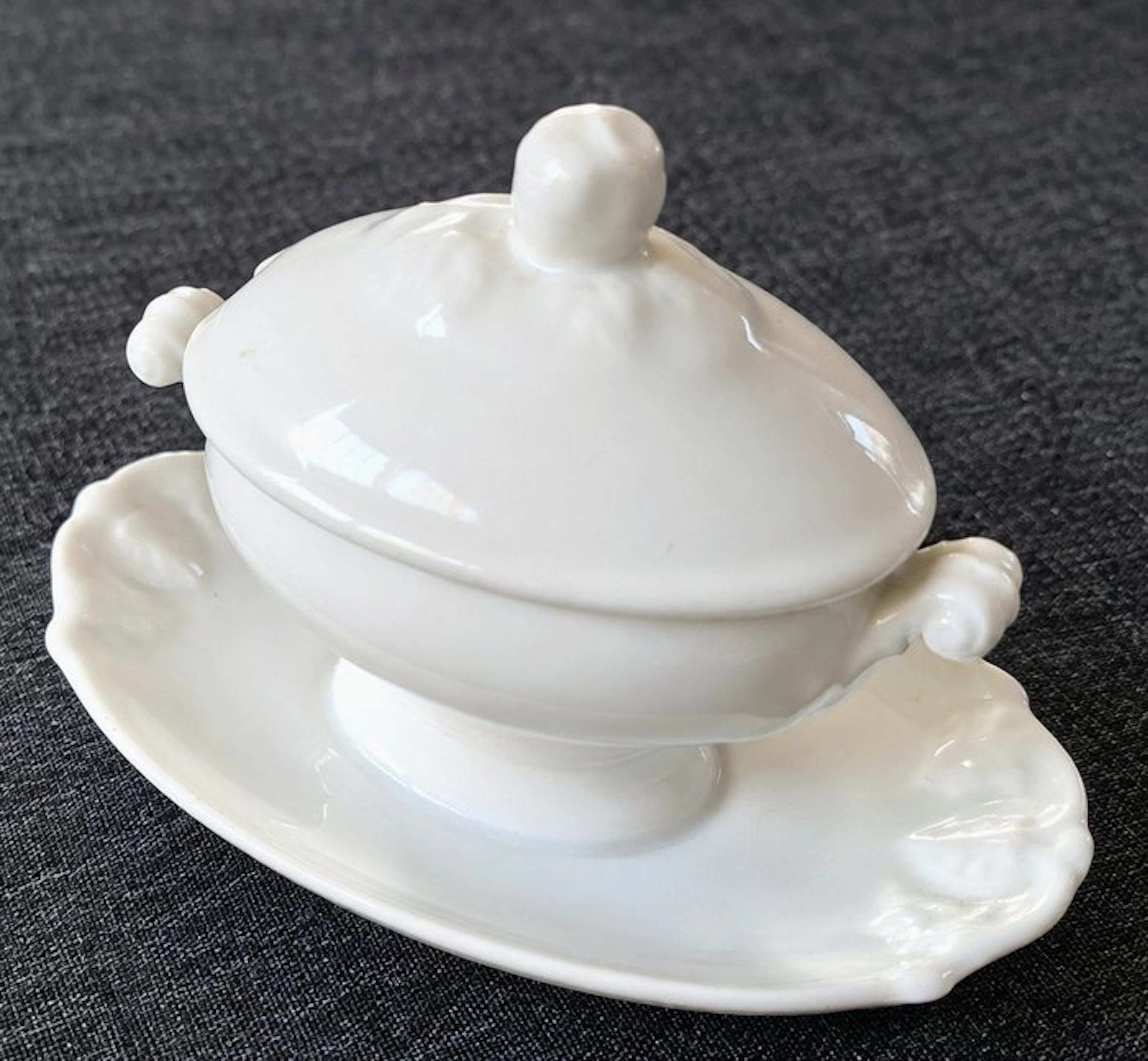 Richard Ginori - Gravy boat - Empire - Porcelain - Senapiera Impero
