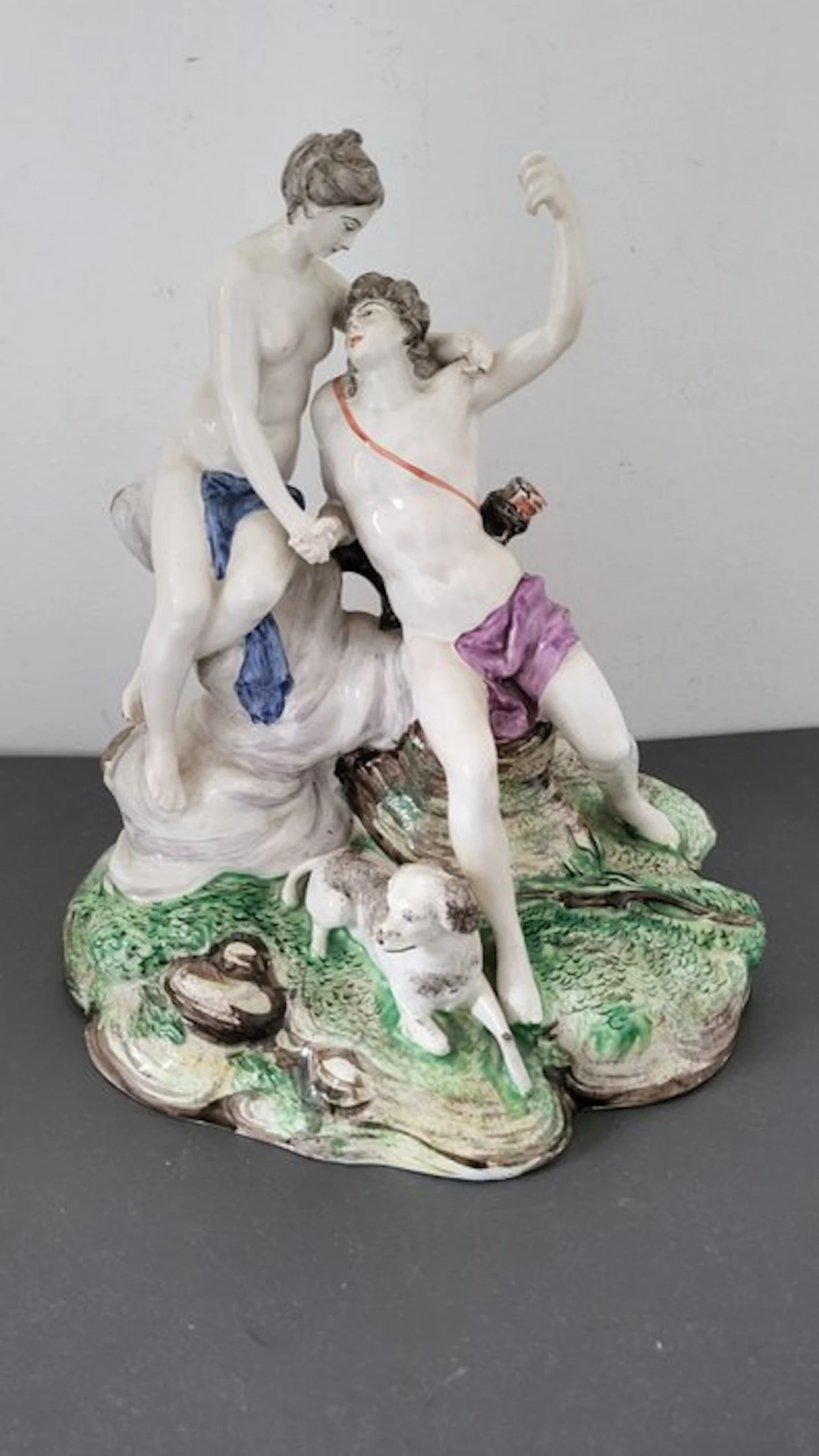 Aelteste Volkstedter - Figurine - Venus et cupidon - Porcelain, Glaze