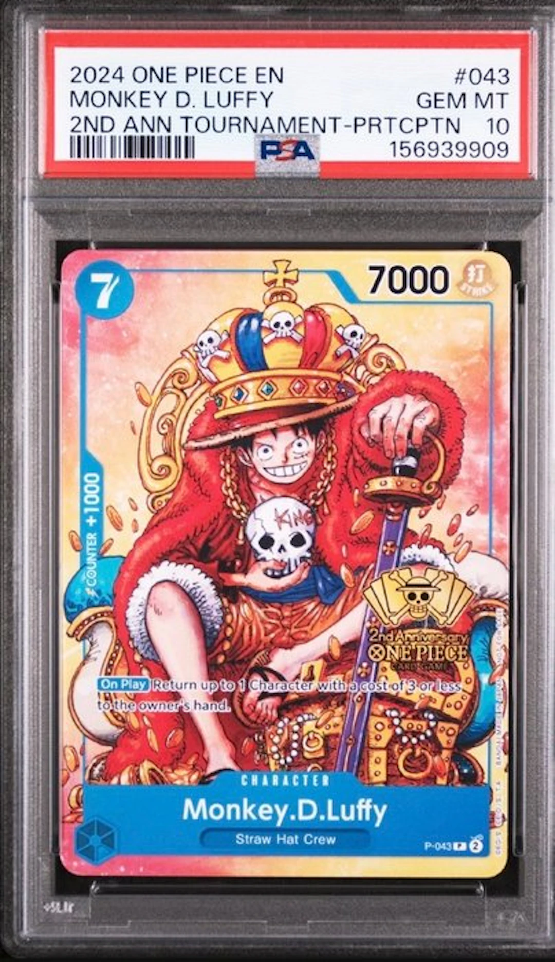 PSA 10 GEM MINT One Piece Monkey D