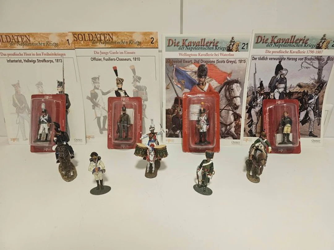Del Prado - Figur - 9 x Napoleonische Kriege + 4 Original Hefte (13) - Plåt